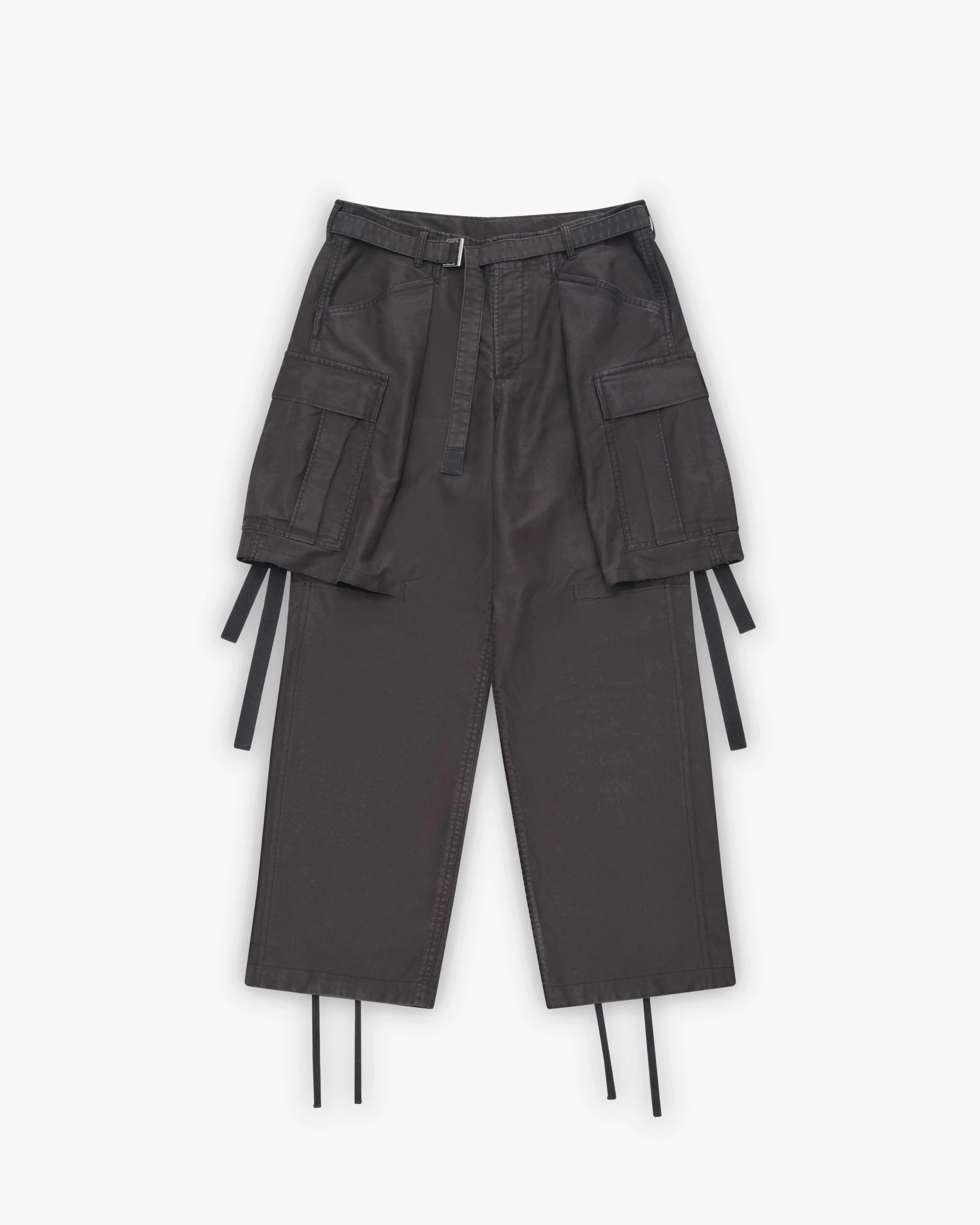 Sacai - Men's Sueded Cotton Pants - (Black)