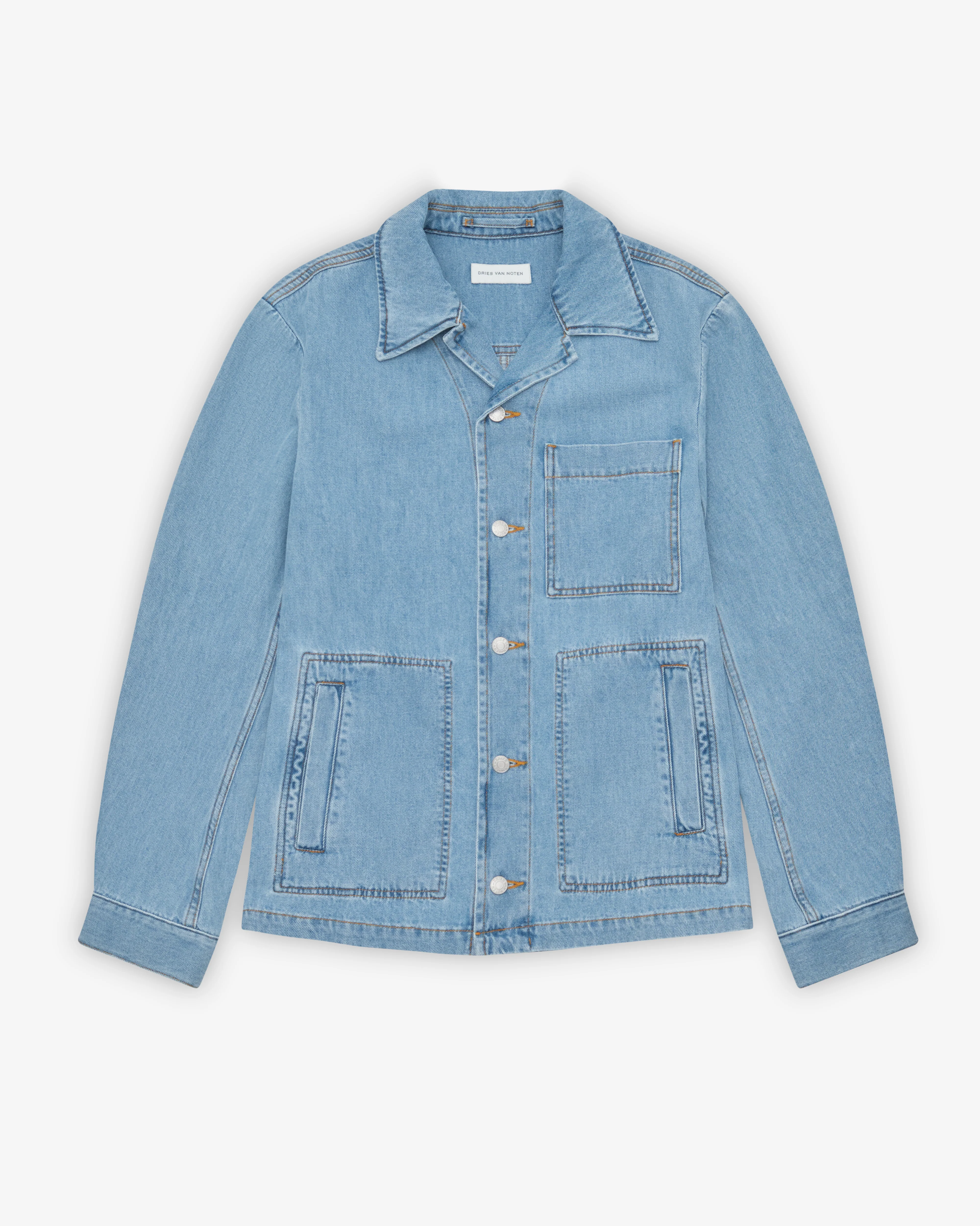 Dries Van Noten - Men's Vorman Denim Jacket - (Light Blue)