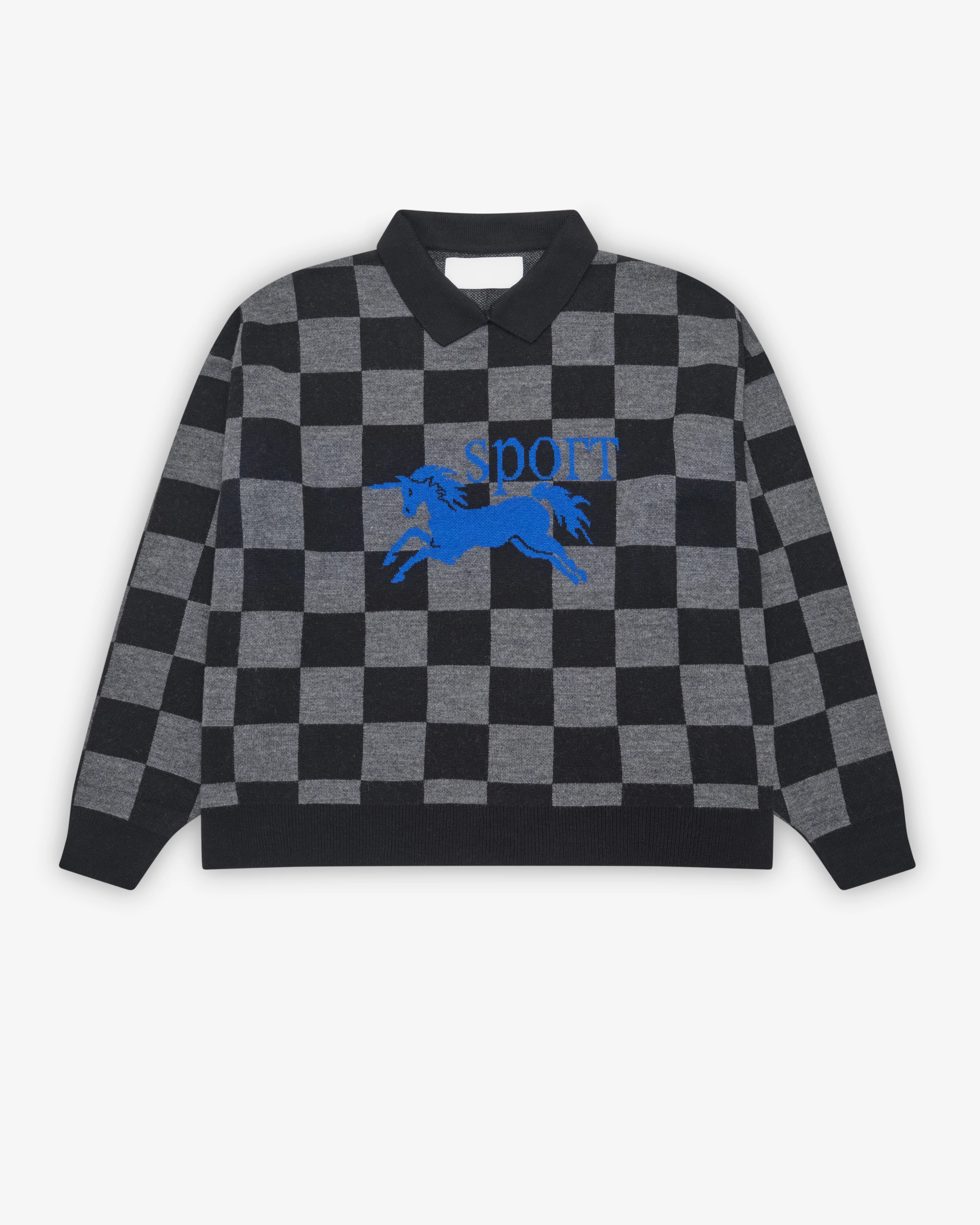 Liberal Youth Ministry - Men's Checked Sport Sweater - (Black)