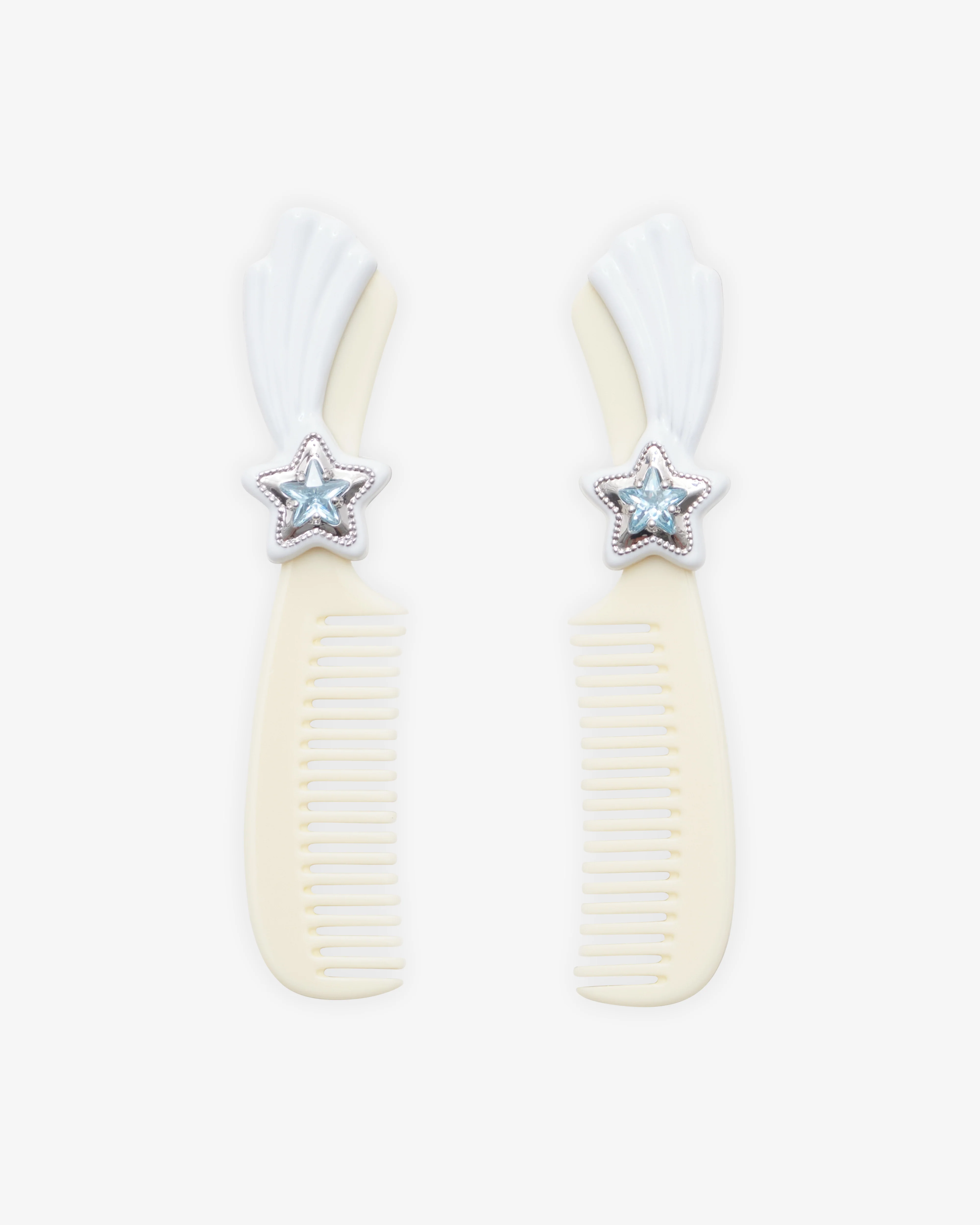 Ashley Williams - Women's Shooting Star Comb Earrings - (Beige)