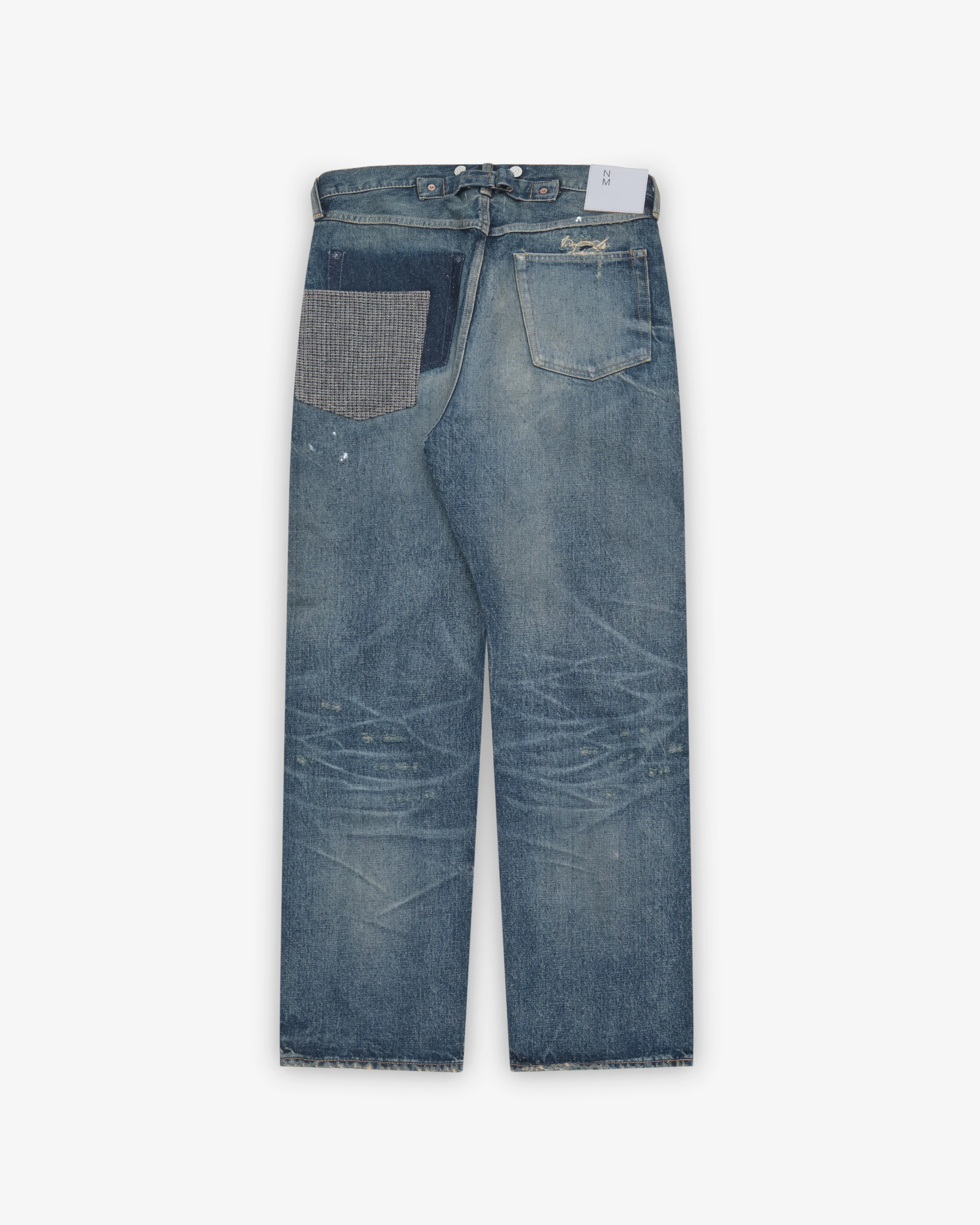 Junya Watanabe MAN - Men's Distressed Five Pocket Jeans - (Light Wash)
