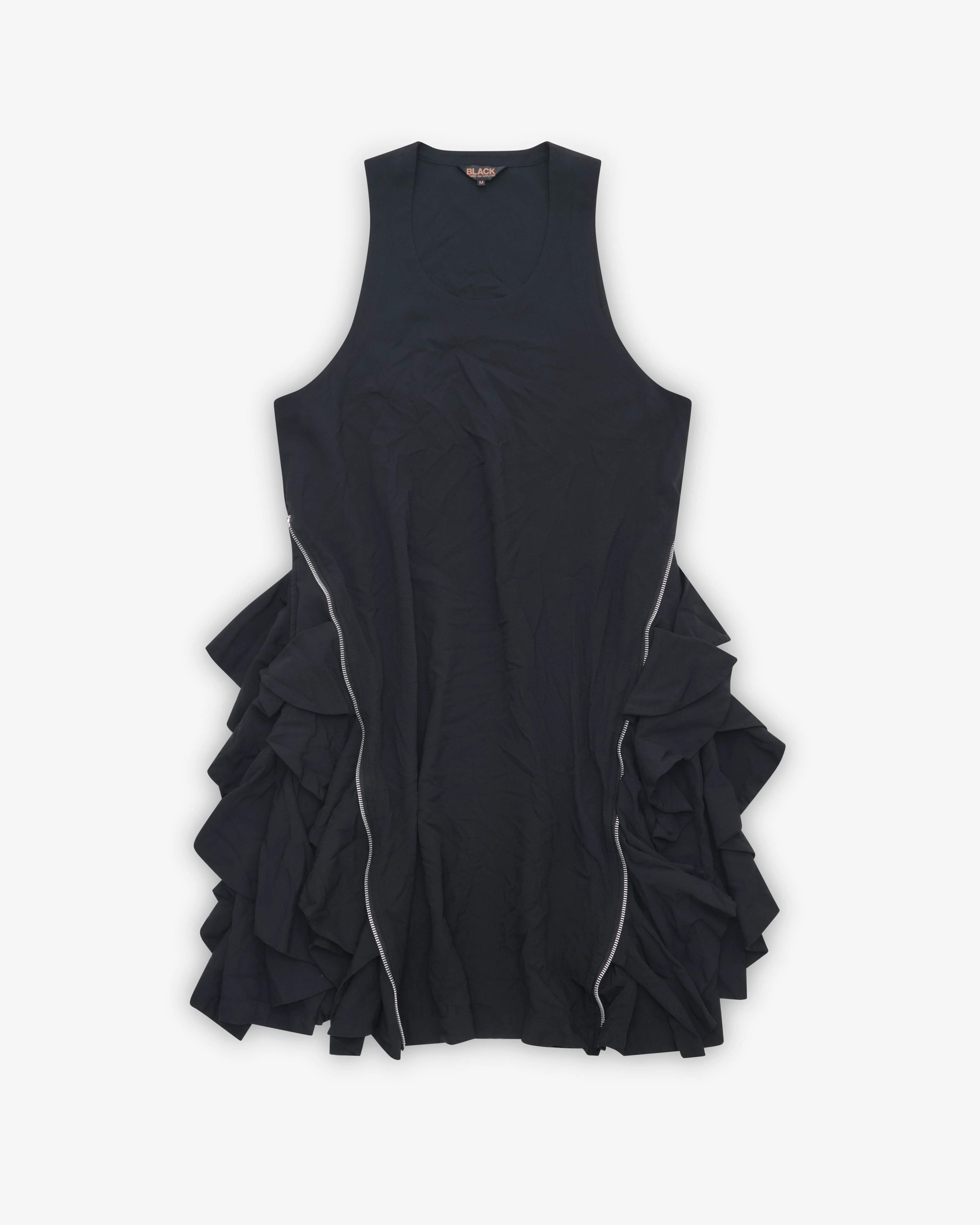 Black Comme des Garçons - Frilled Zip Dress - (Black)