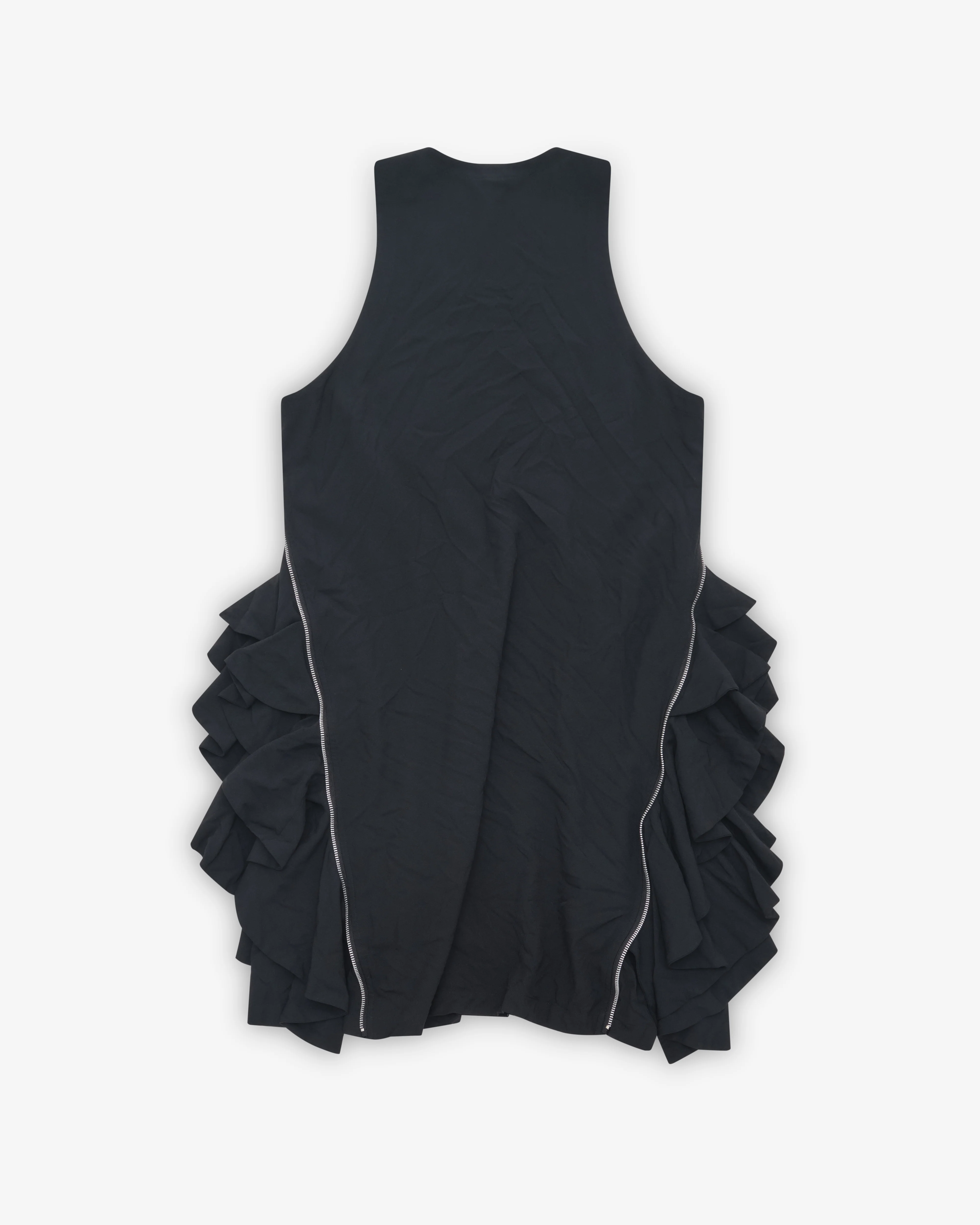 Black Comme des Garçons - Frilled Zip Dress - (Black)