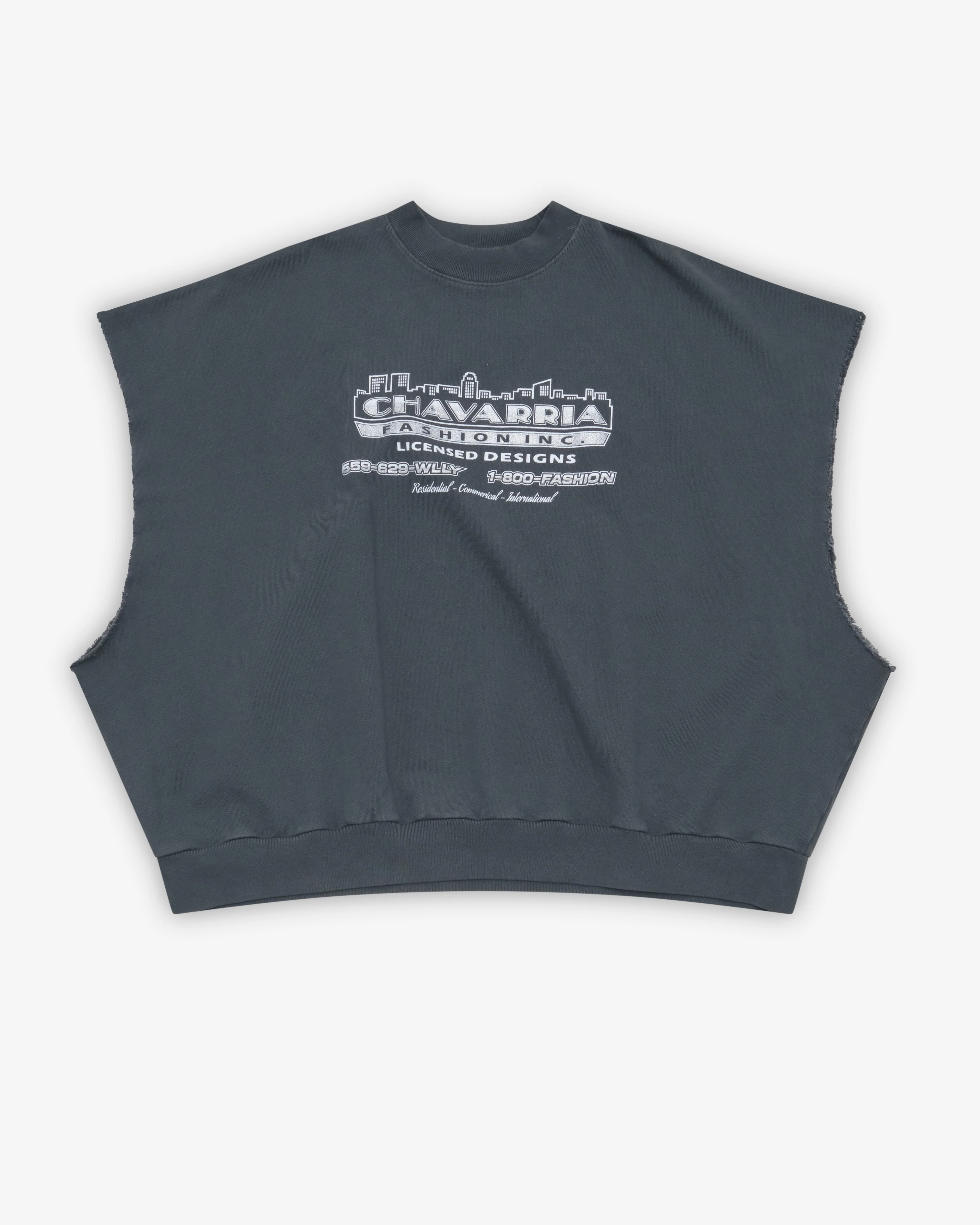 Willy Chavarria - Men's Chavarria Licensed Designs Hooligan Muscle Crewneck - (Black)