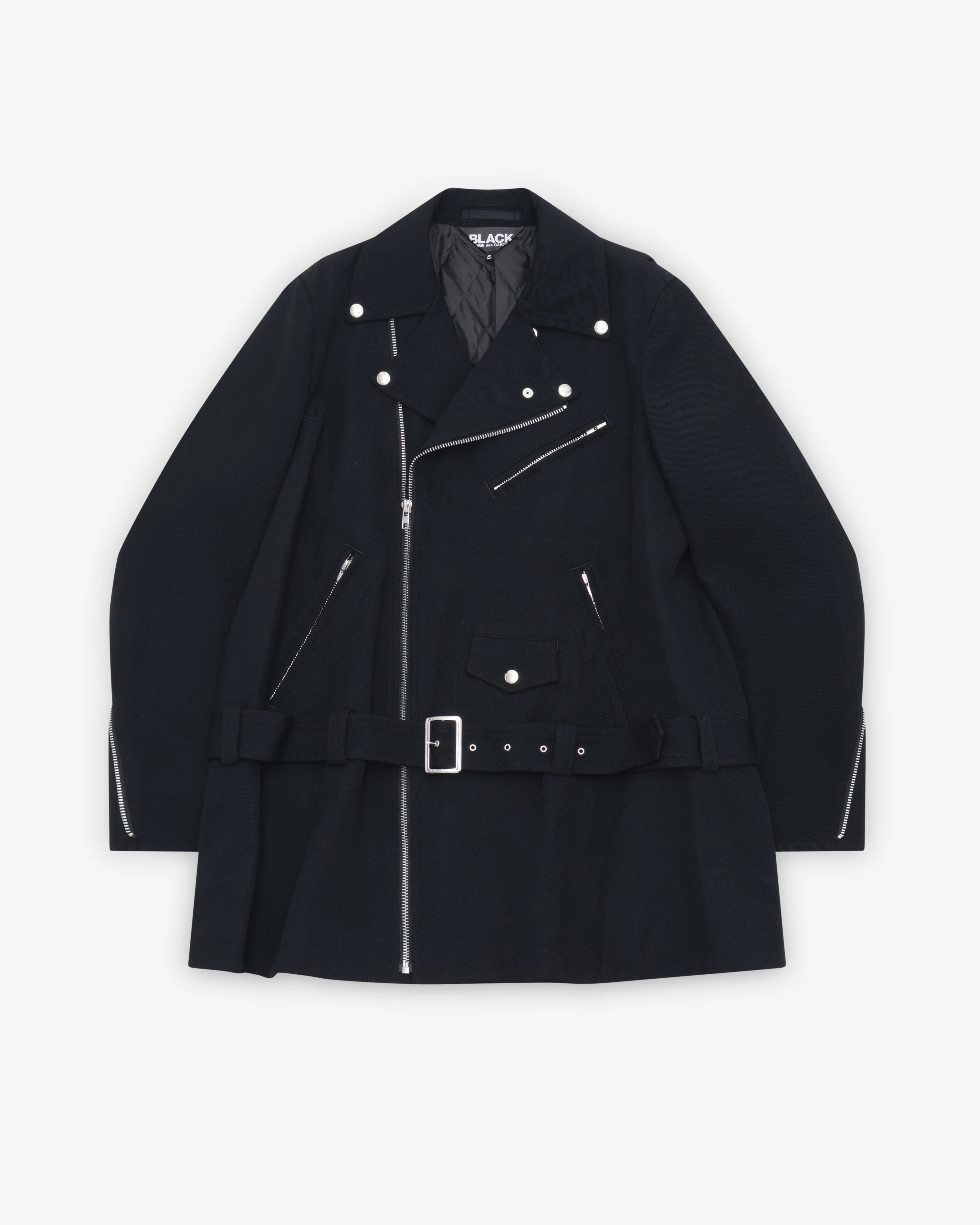 Black Comme des Garçons - Wool Biker Jacket - (Black)