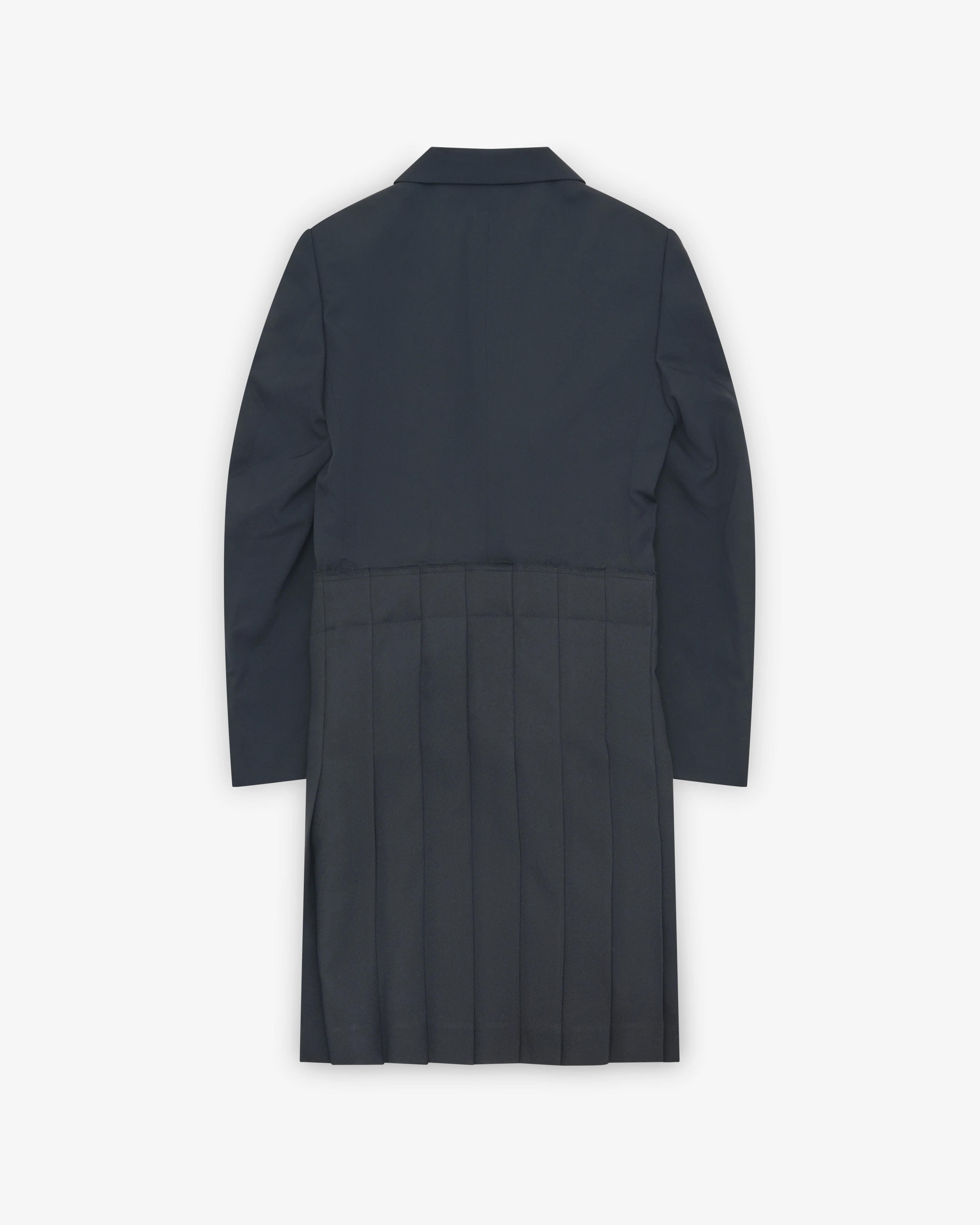 Black Comme des Garçons - Pleated Skirt Trench Jacket - (Black)