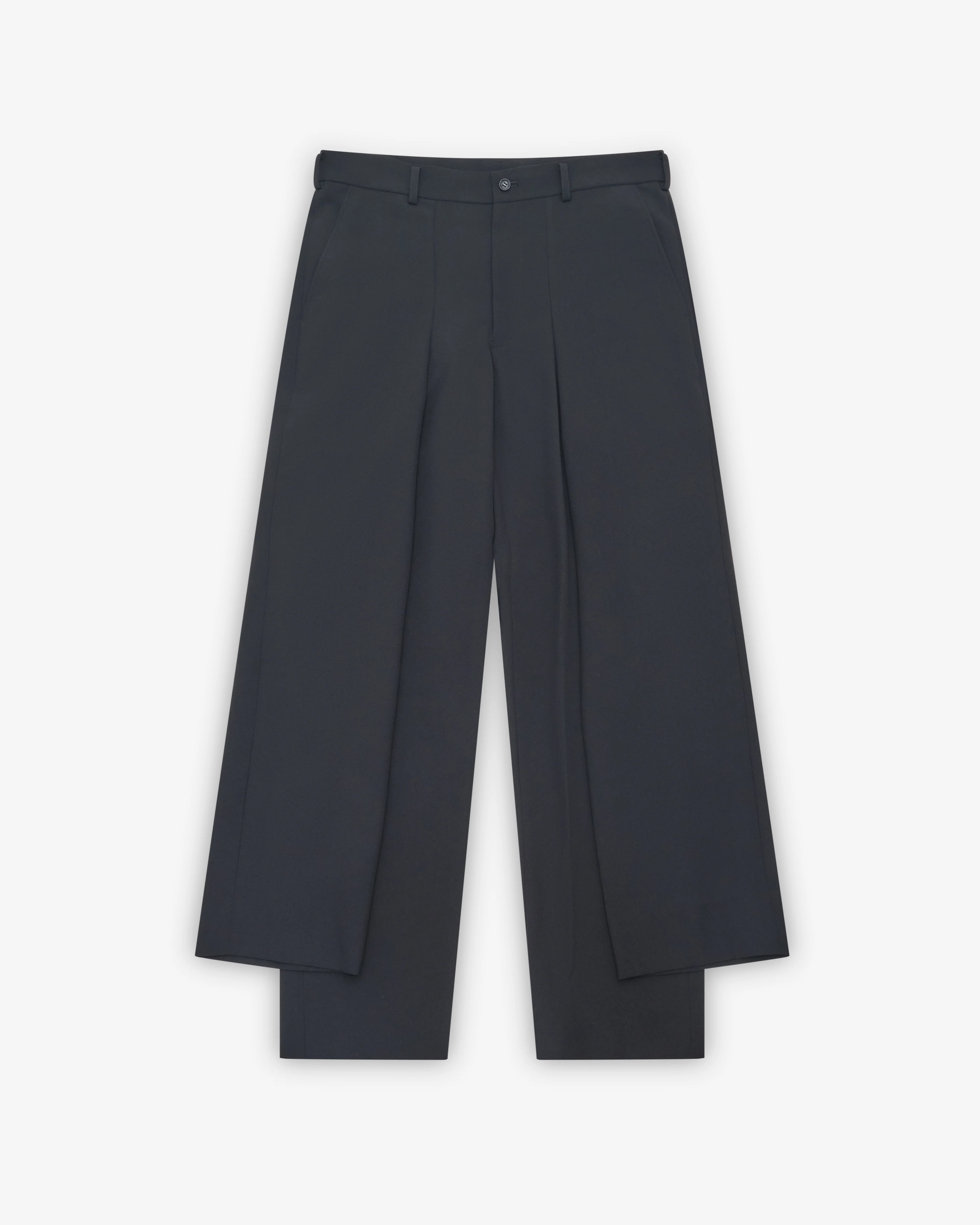 Black Comme des Garçons - Side Panel Trousers - (Black)