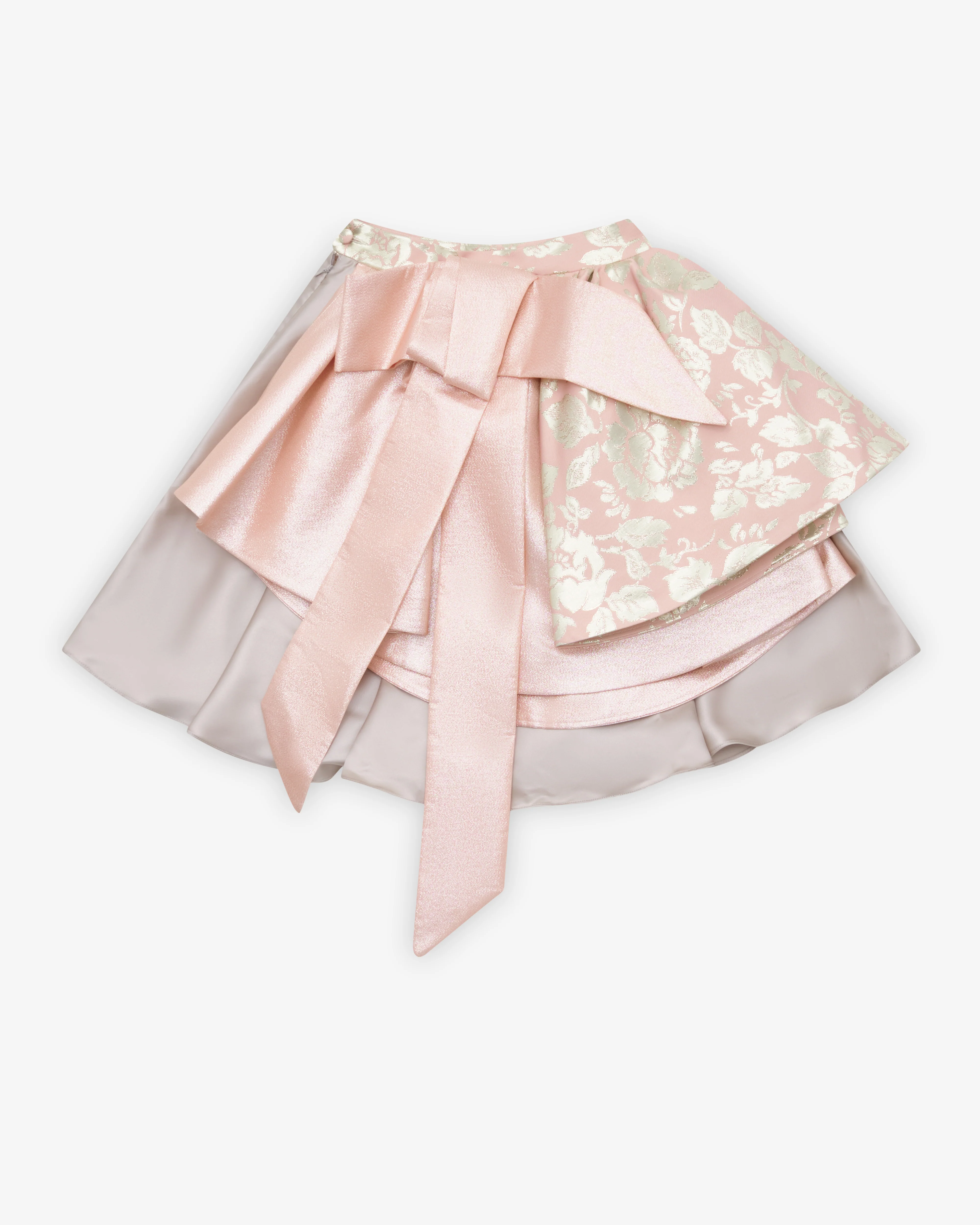 August Barron - Women's Tripple Prom Skirt - (Beige/Pink)