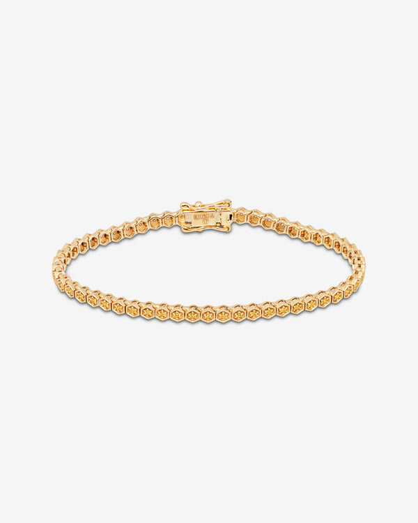 Kolours - Small Hexagon Bracelet - (Yellow)