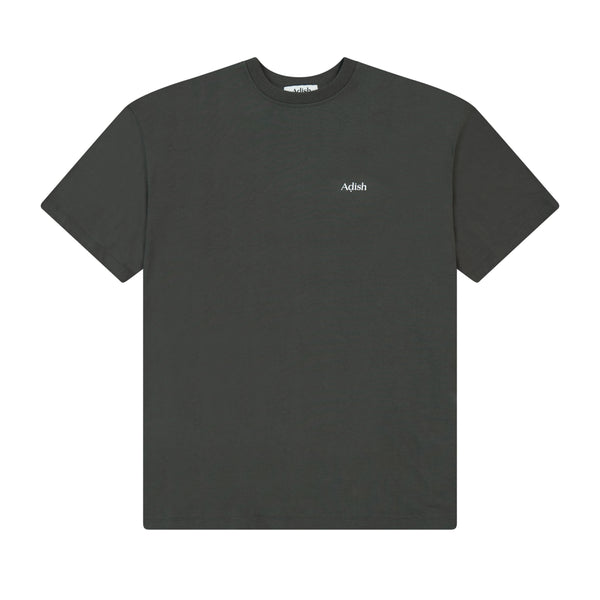 Adish - Men
s Short Sleeve Qatarat Logo T-Shirt - (Dark Grey)