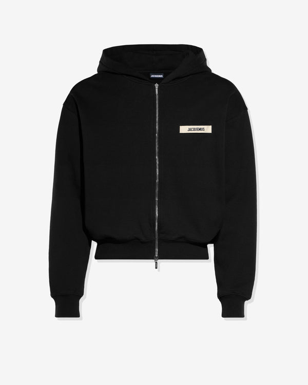 Jacquemus - Men
s Le Hoodie Zip Gros Grain - (Black)