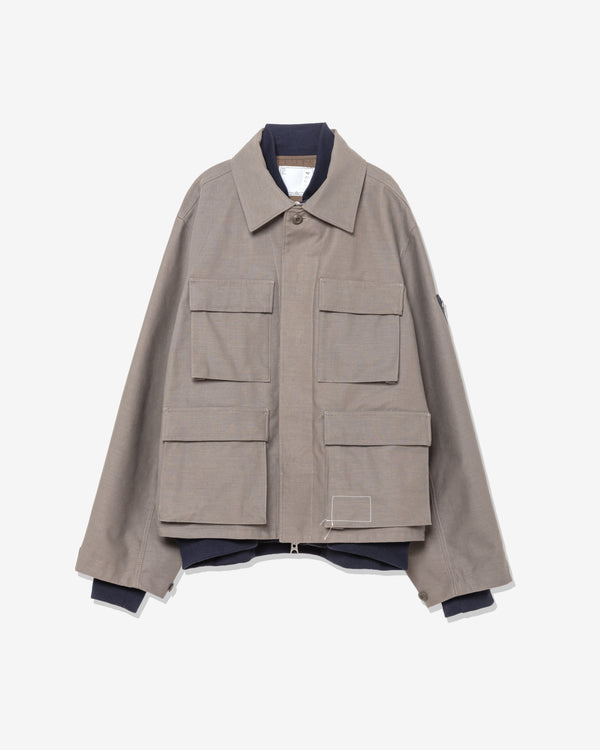 sacai - Men
s WTAPS Collared Jacket - (Taupe)