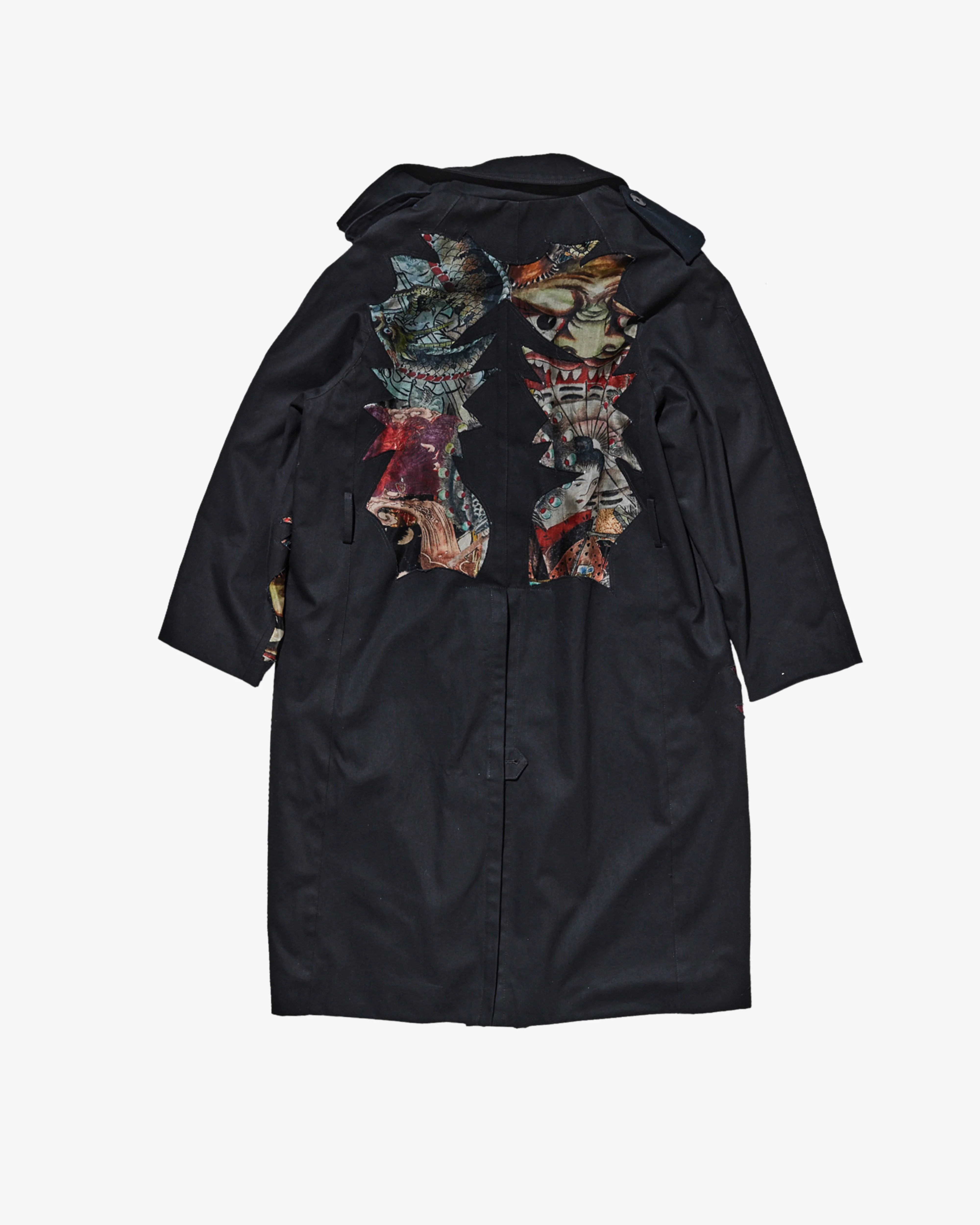 Carolina Sarria - Hidden Geisha Trench Coat - (Black)
