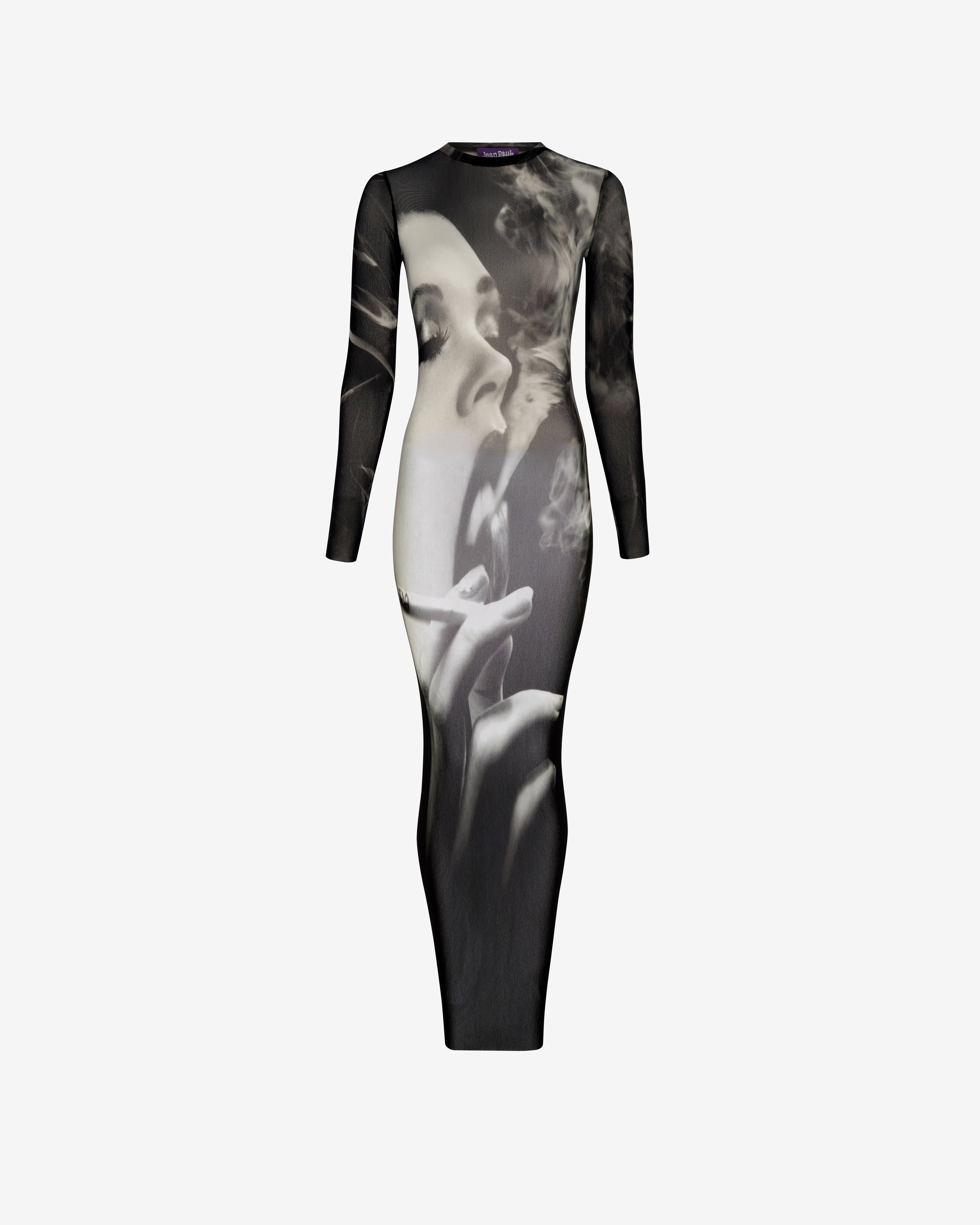 Jean Paul Gaultier - Women's Mesh Dress - (Black/Grey)