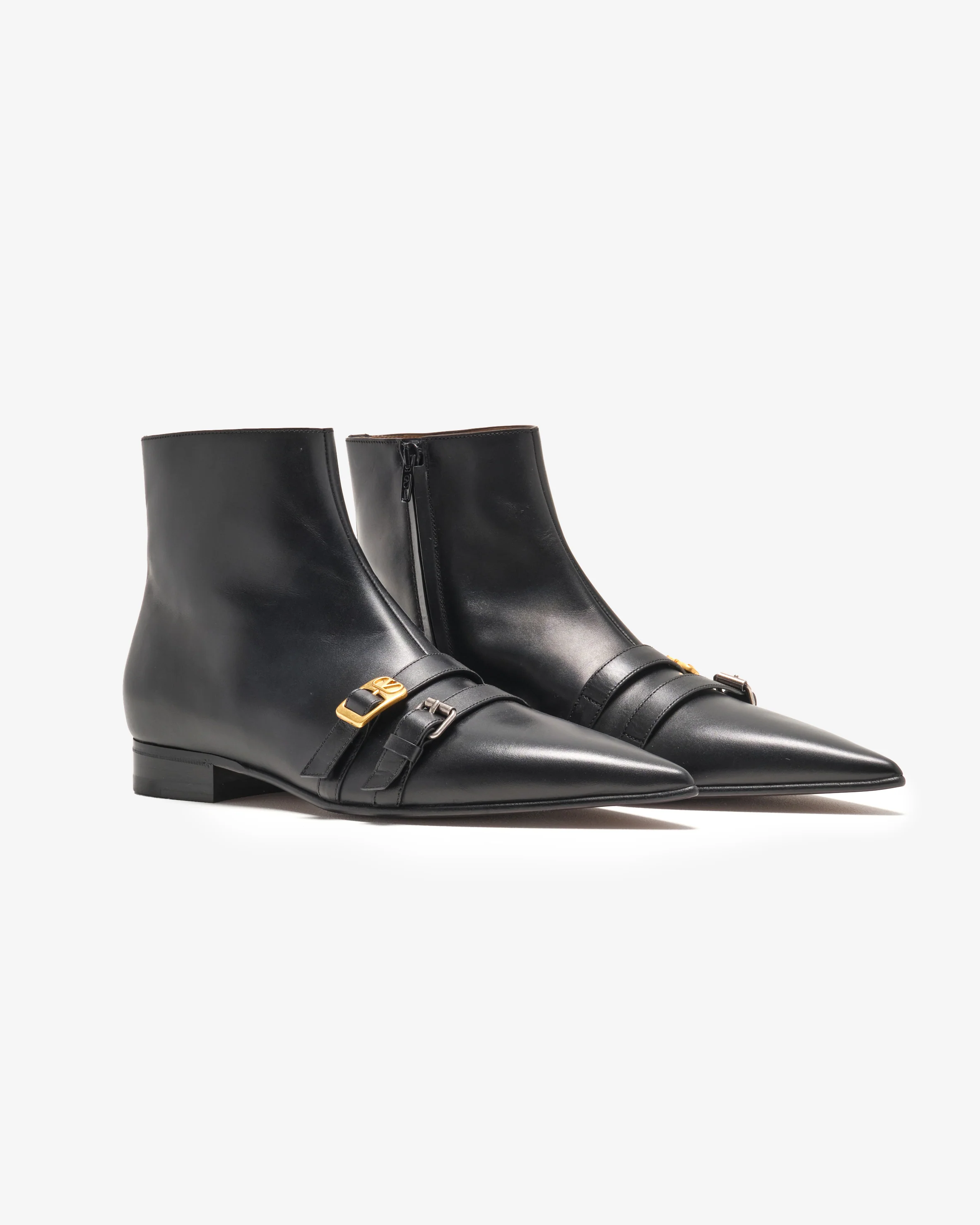 Valentino - Men's Mockers Calfskin Ankle Boots - (Black)