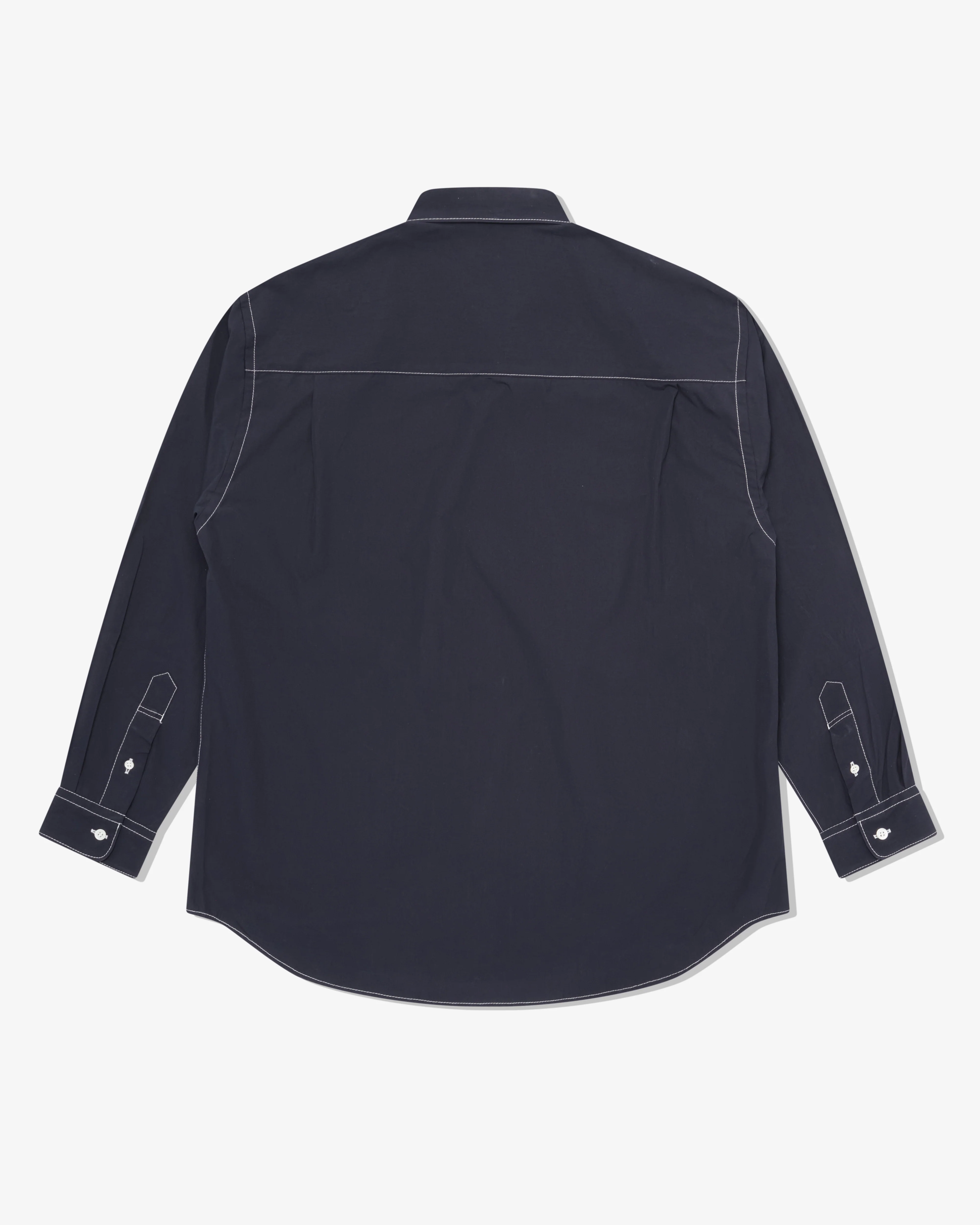 CDG Homme - Men's Contrast Seams Shirt - (Navy)