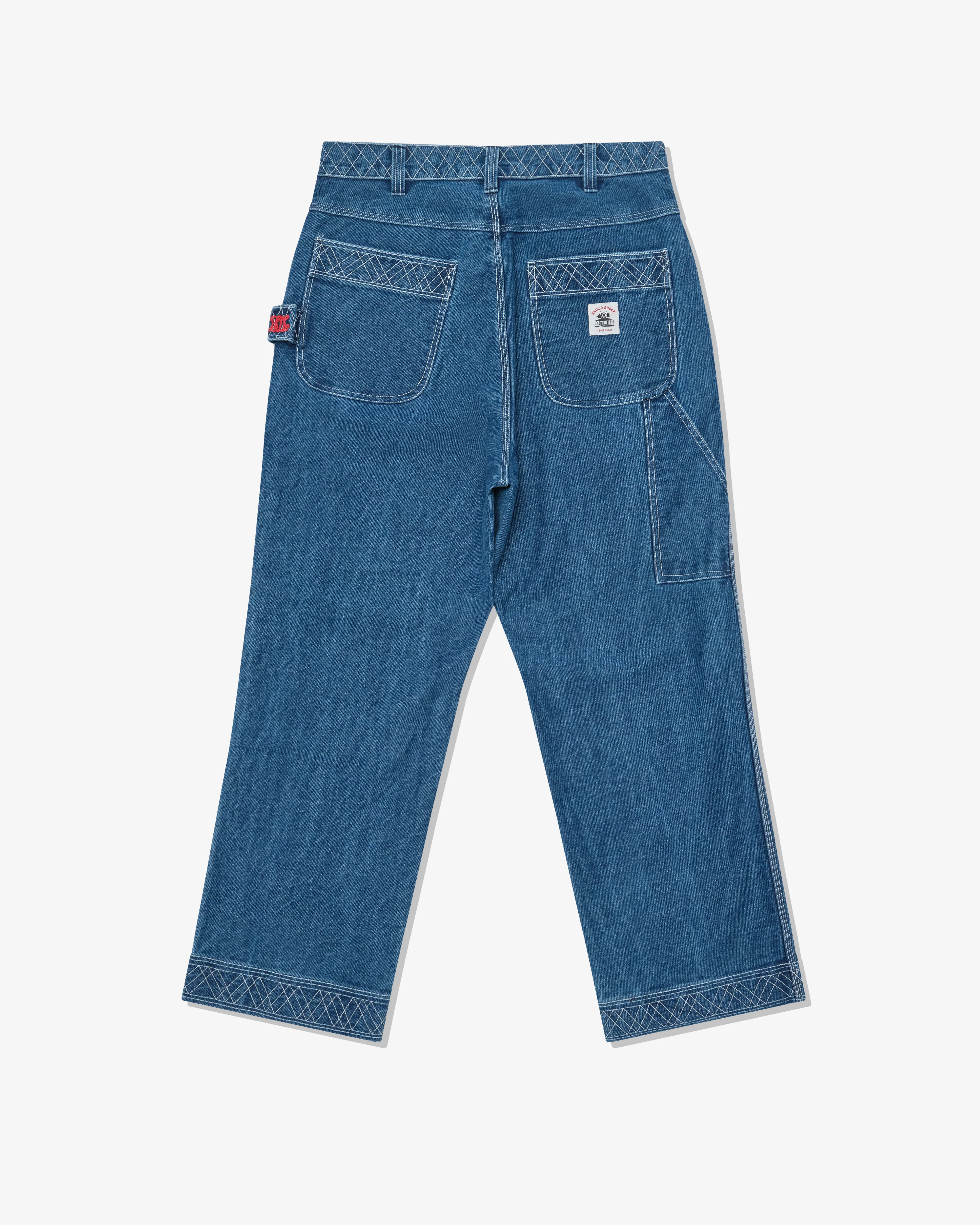 Bode - Men's Embroidered Denim Trousers - (Indigo)