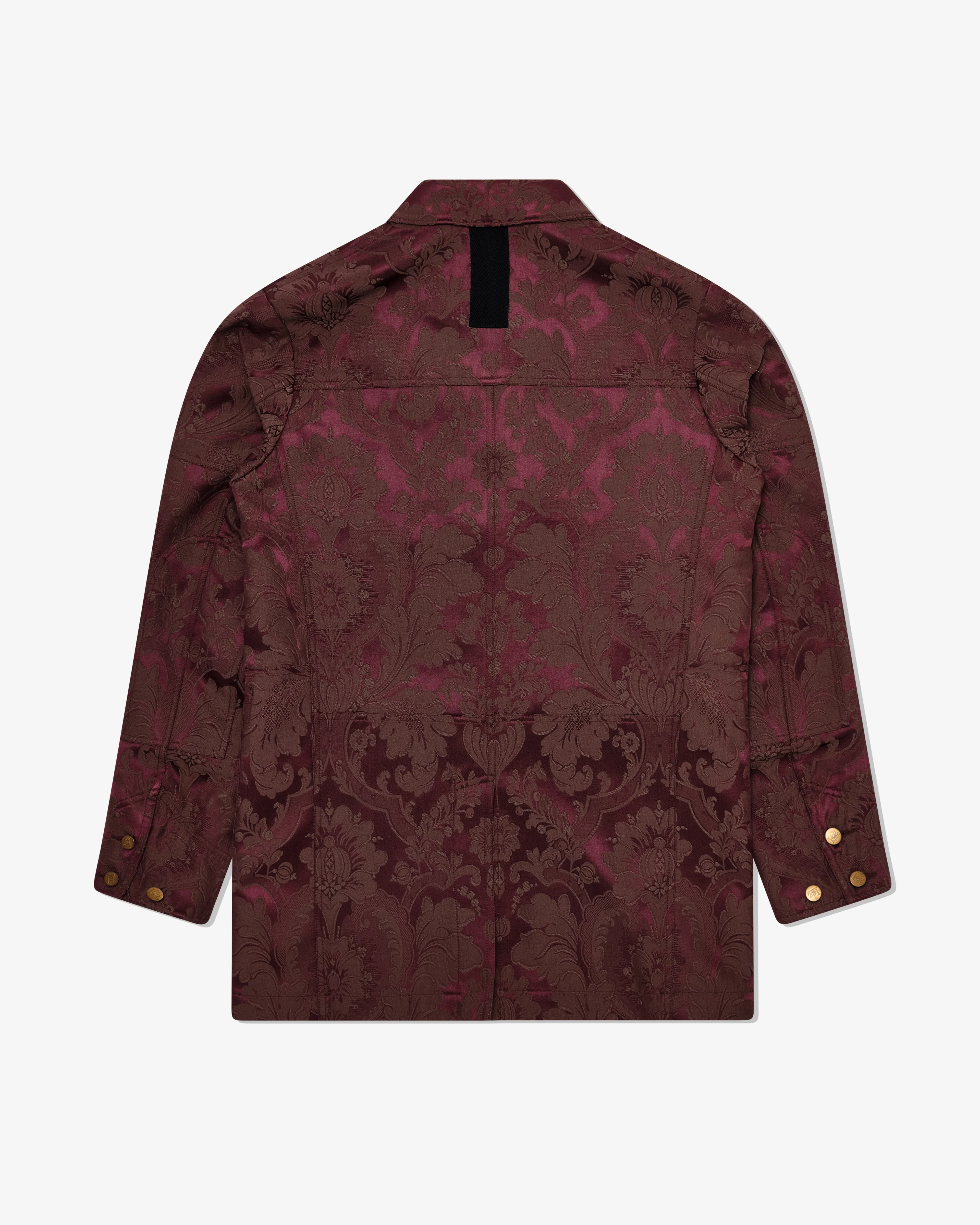Junya Watanabe Man - Men's Damask Pattern Coat - (Burgundy)