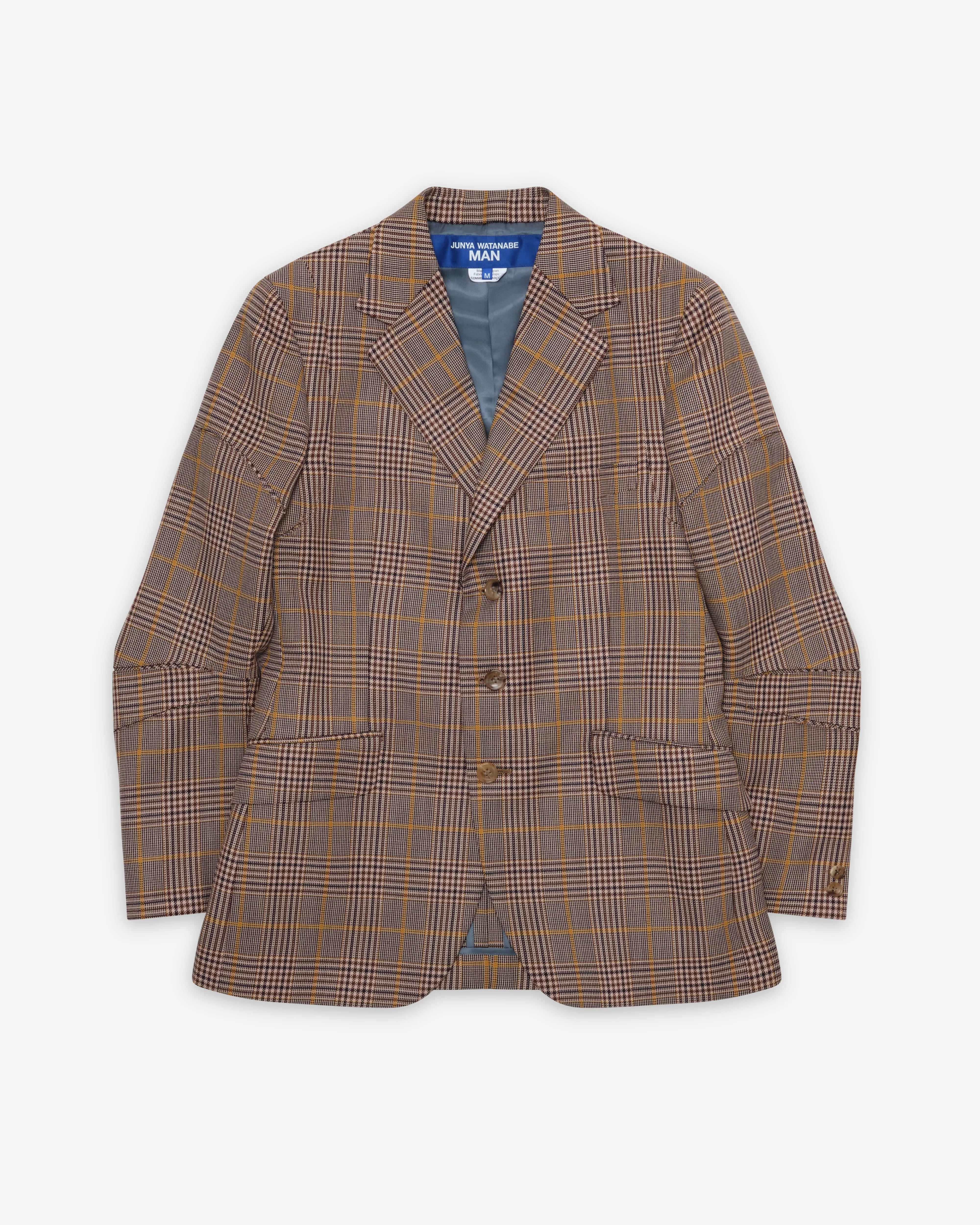 Junya Watanabe Man - Men's Check Jacket - (Brown/Black/Yellow)