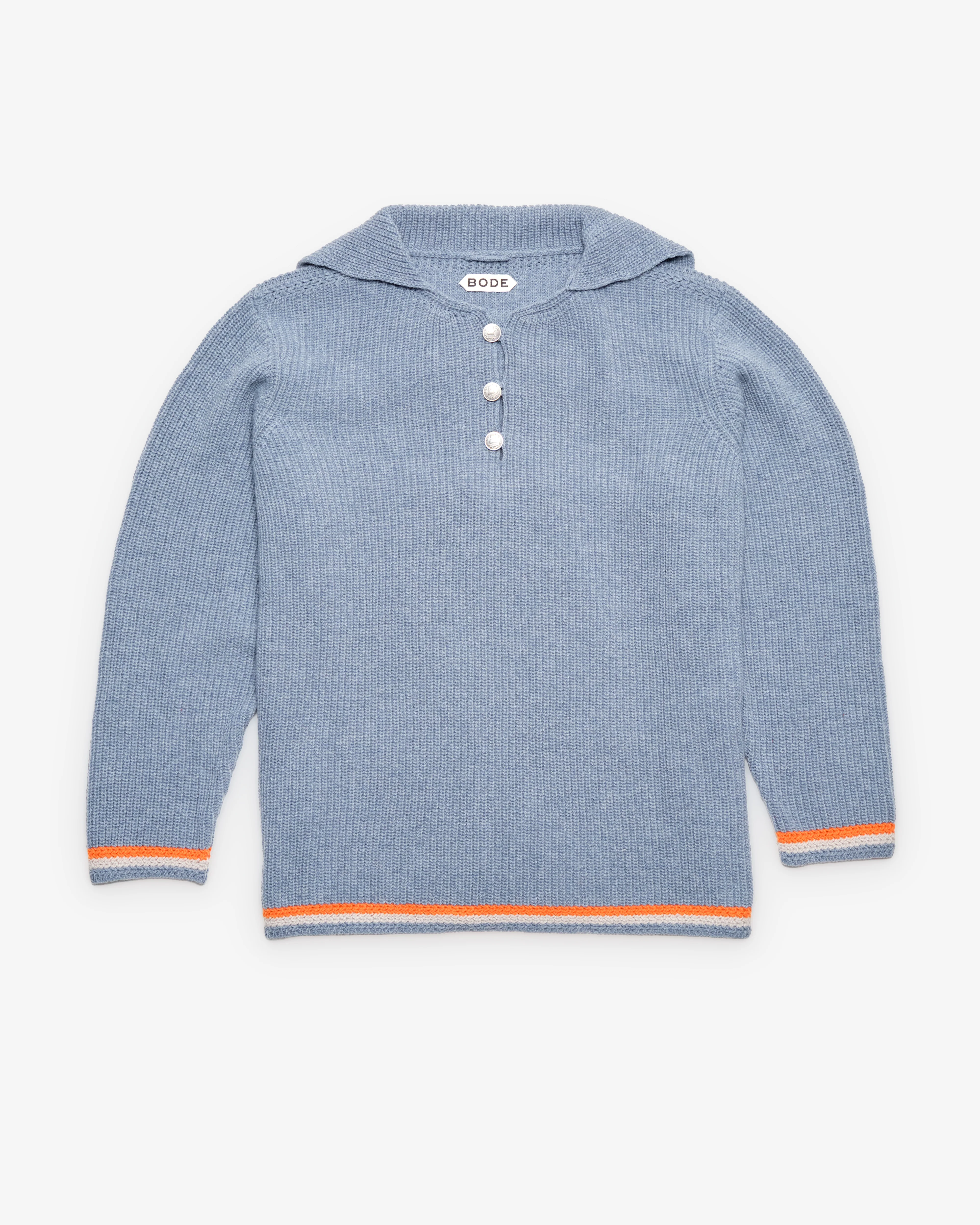 Bode - Men's Boat Deck Pullover - (Blue/Multi)