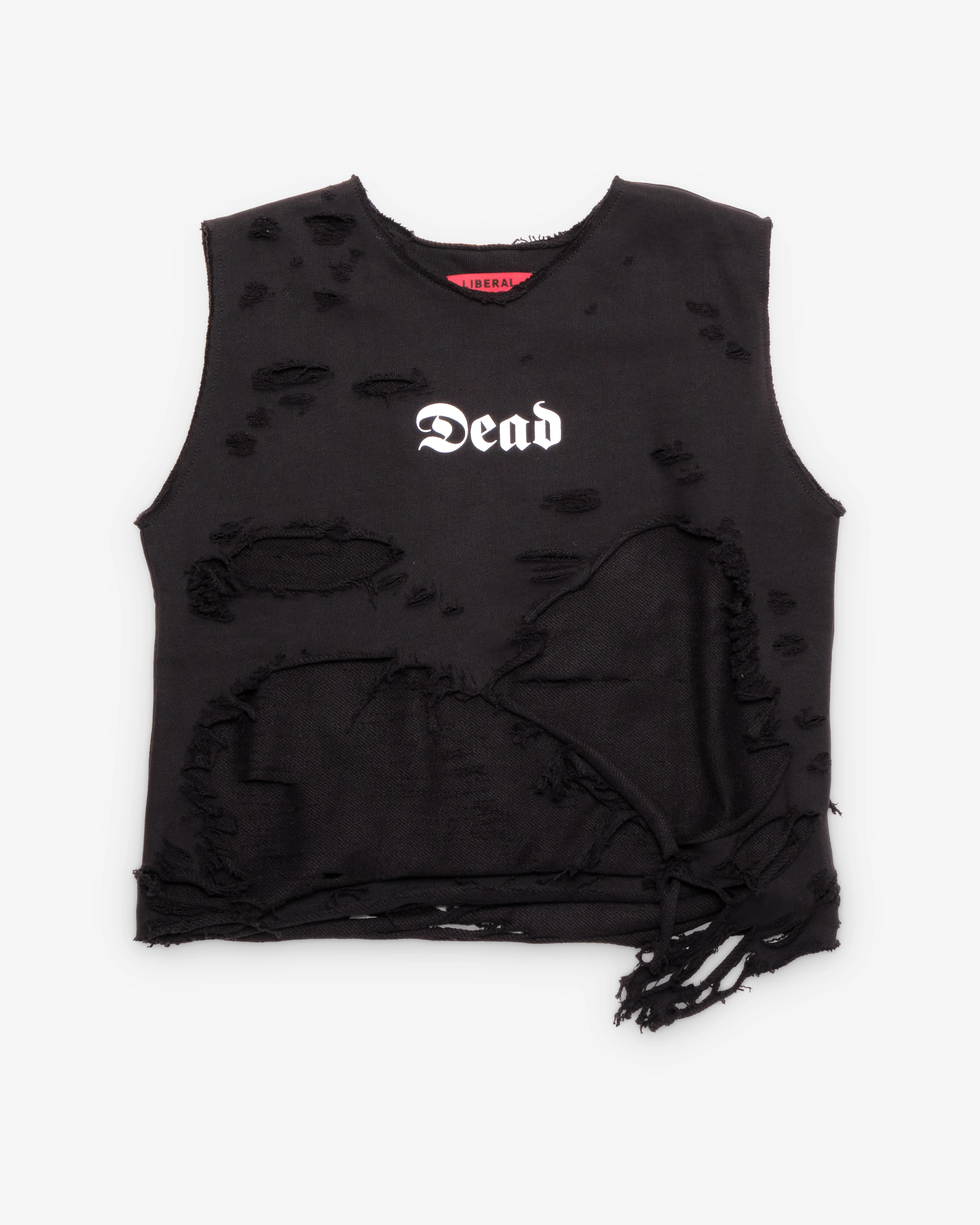 Liberal Youth Ministry - Men's Dead Destroyed Vest - (Black)