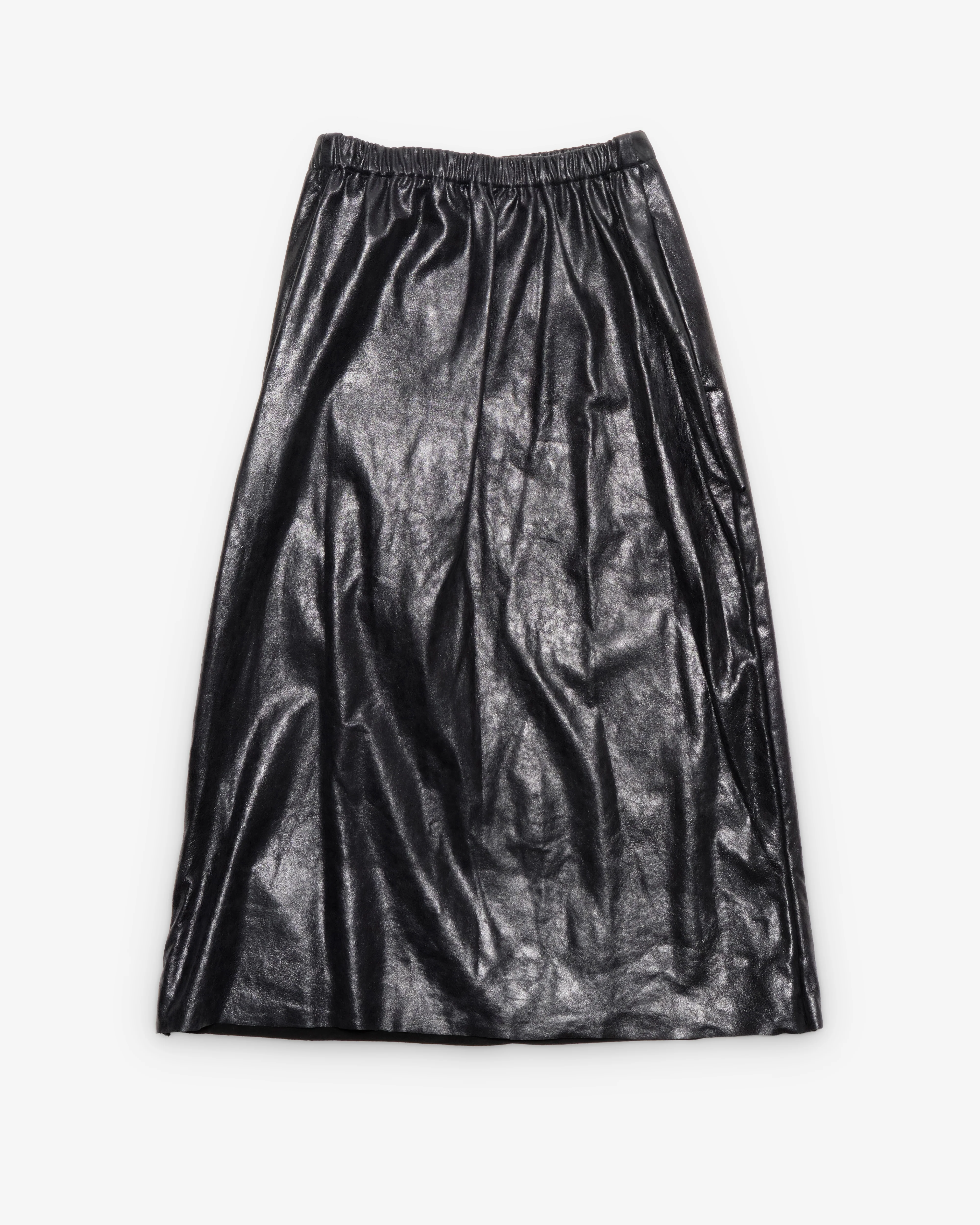 Liberal Youth Ministry - Men's Darko Long Leather Skirt - (Black)