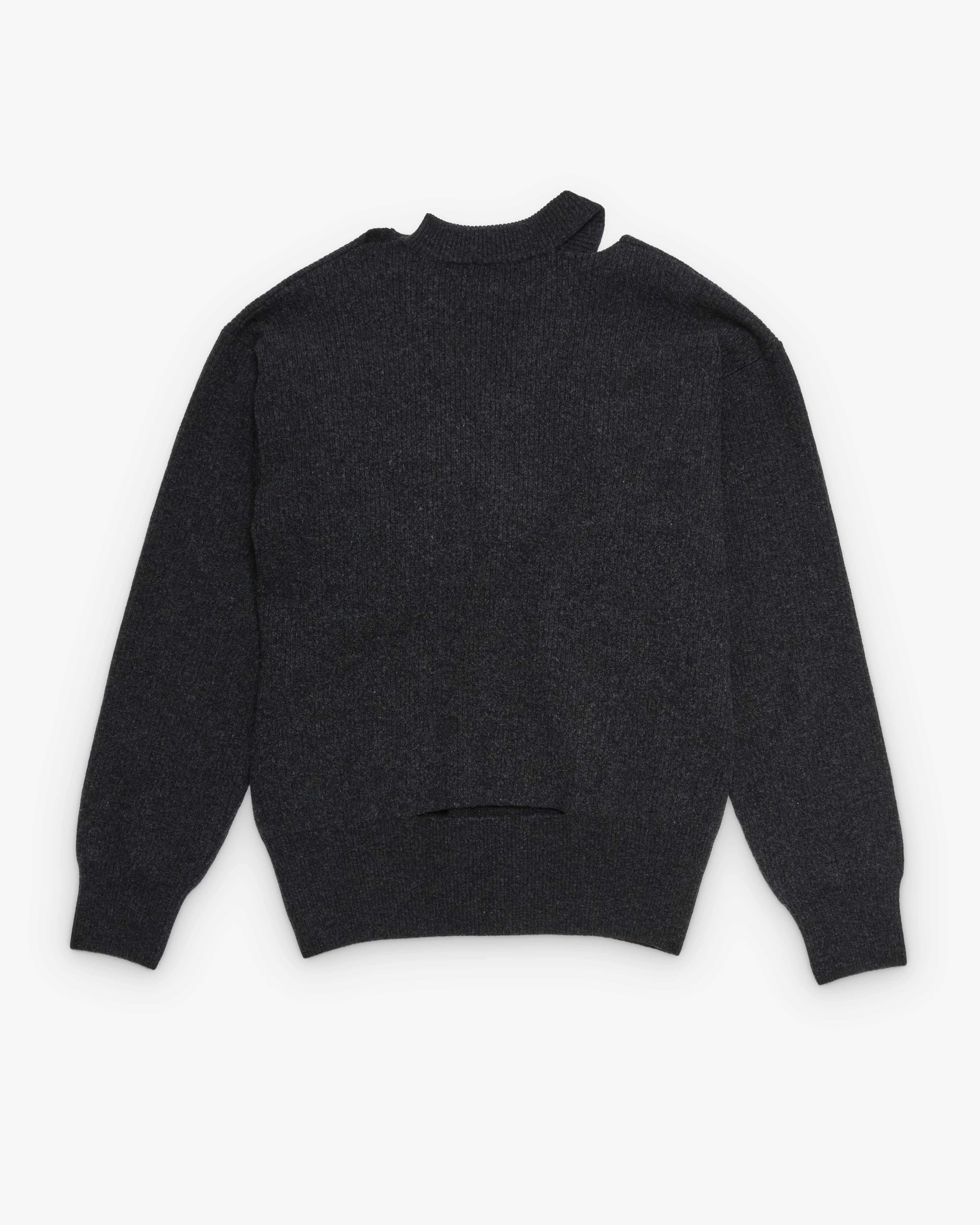 Simone Rocha - Women's Embellished Merino Seam Bite Jumper - (Charcoal)