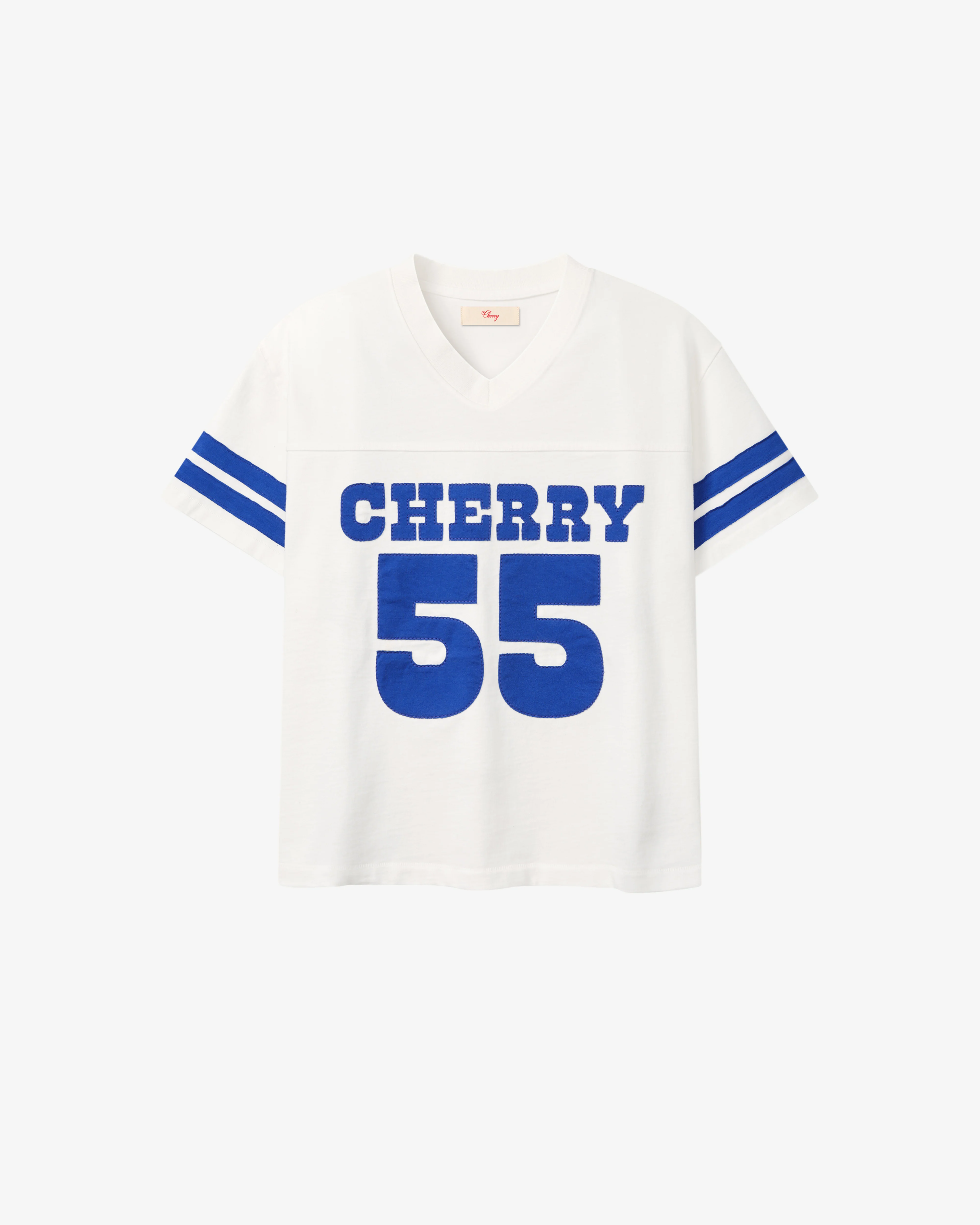 Cherry Los Angeles - Men's Appliqué Football Jersey - (Vintage White)
