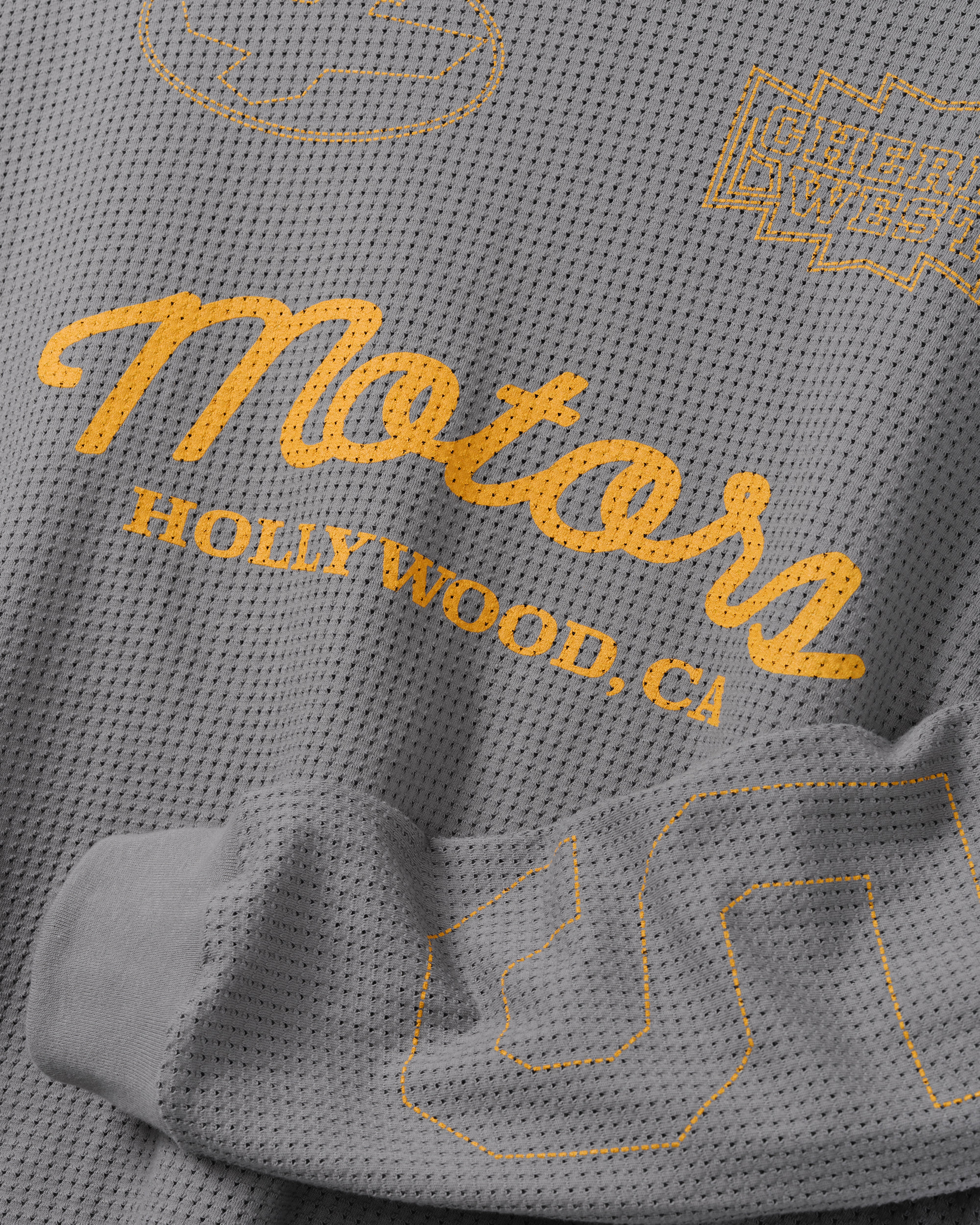 Cherry Los Angeles - Mesh Motors Long Sleeve - (Charcoal)