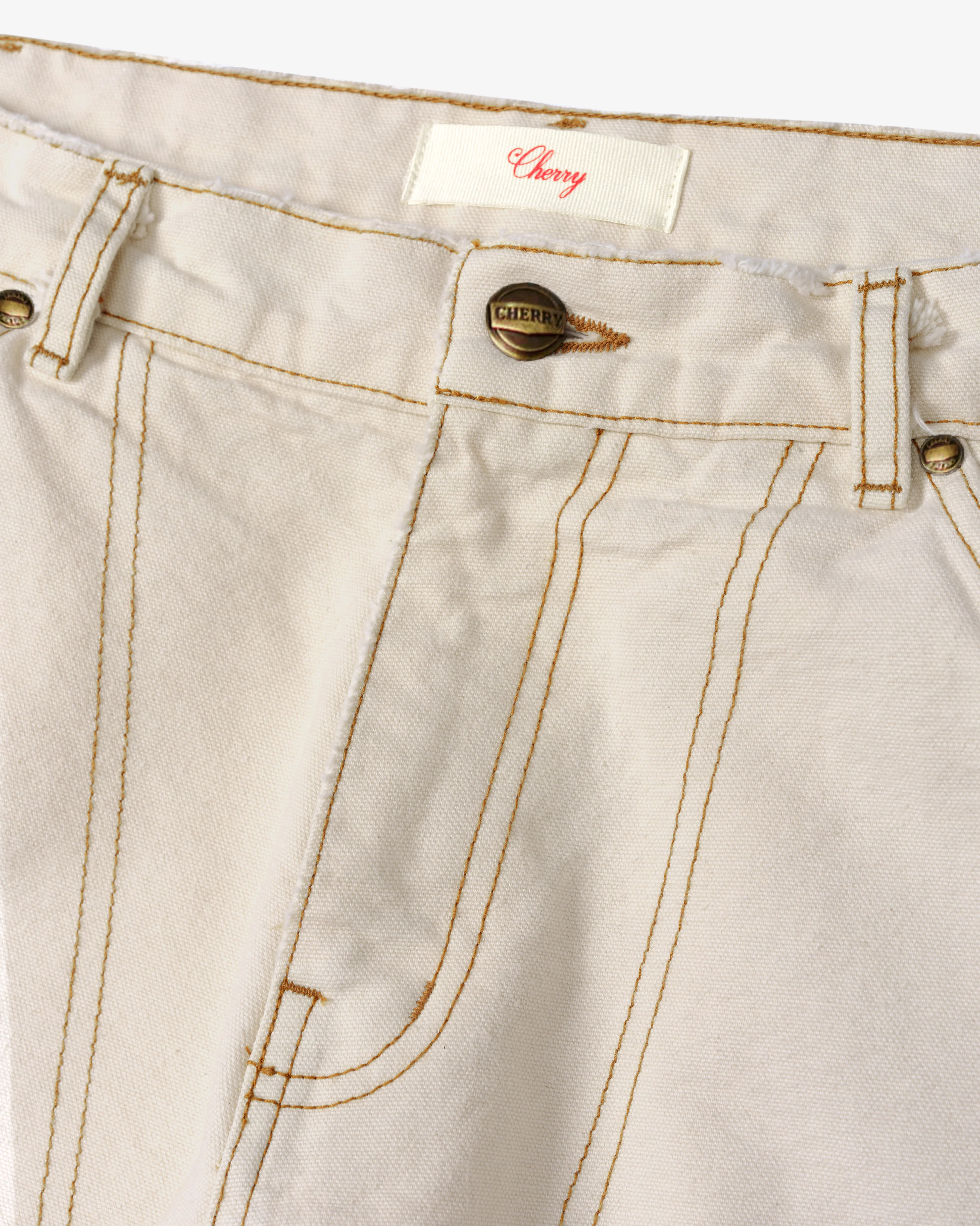 Cherry Los Angeles - Men's Denim Carpenter Pant - (Vintage White)