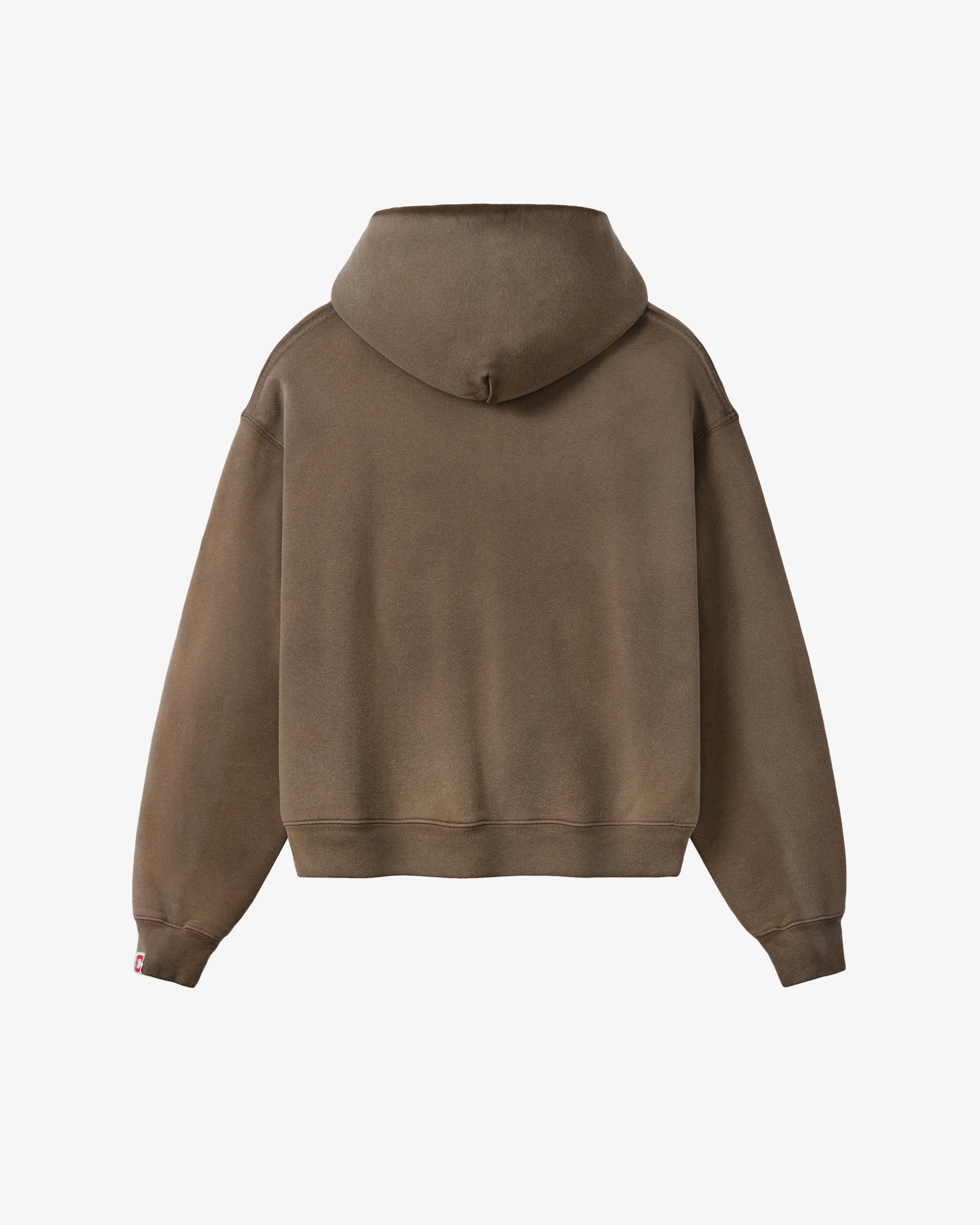 Cherry Los Angeles - Men's Western Athletic Zip Up Hoodie - (Brown)
