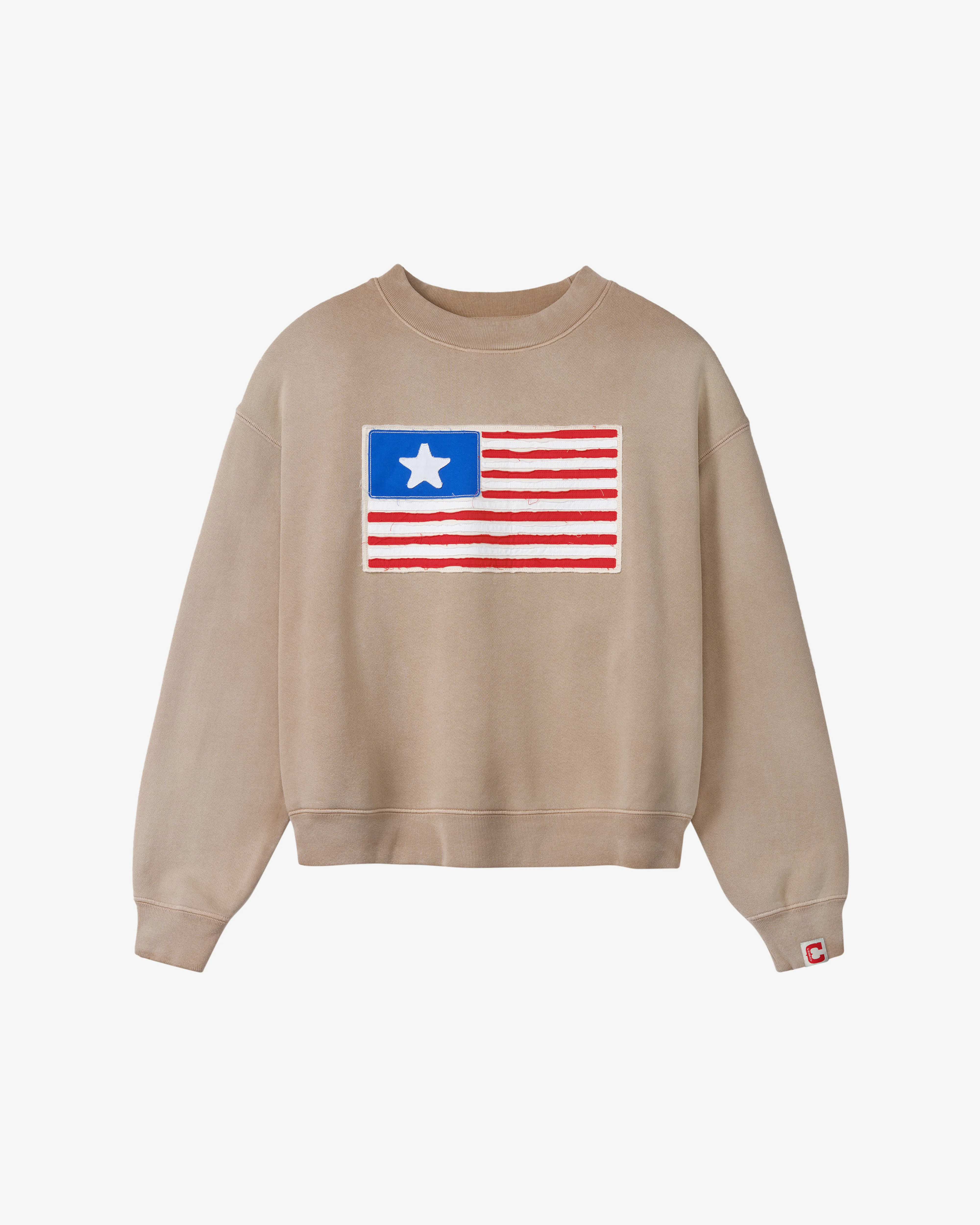 Cherry Los Angeles - Men's 1 Star Crewneck - (Desert Tan) view 1, Click to Zoom in