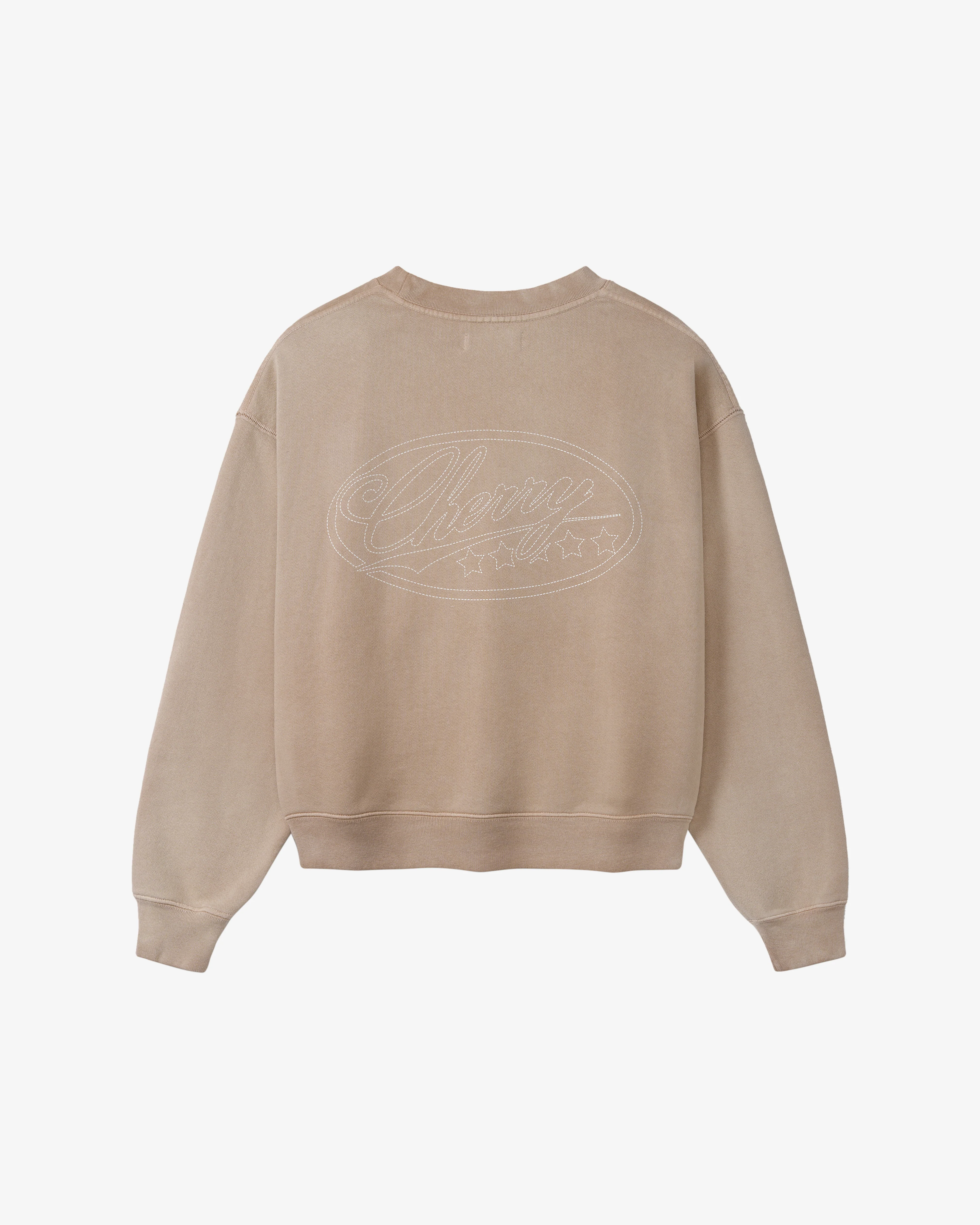 Cherry Los Angeles - Men's 1 Star Crewneck - (Desert Tan)