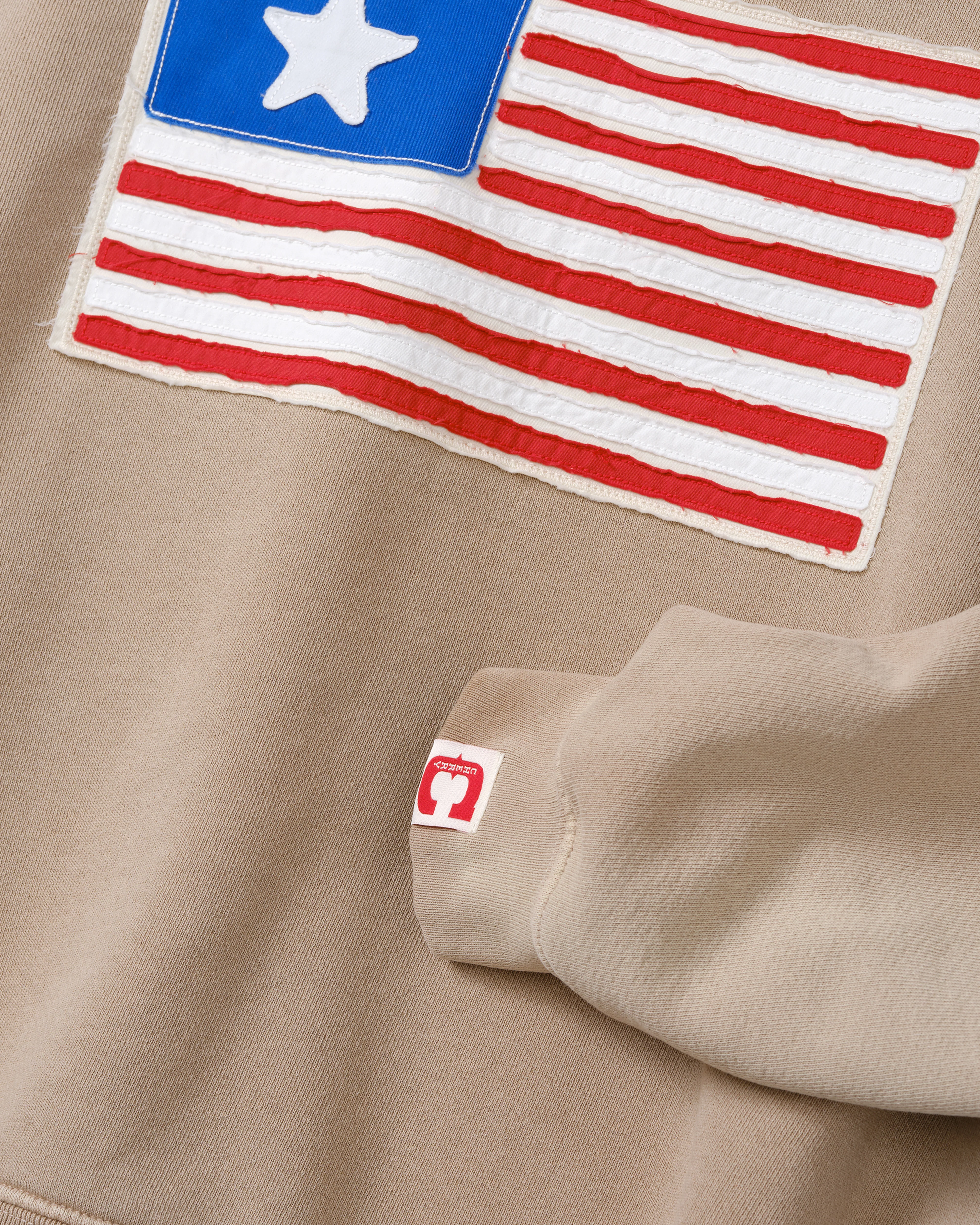 Cherry Los Angeles - Men's 1 Star Crewneck - (Desert Tan) view 3, Click to Zoom in