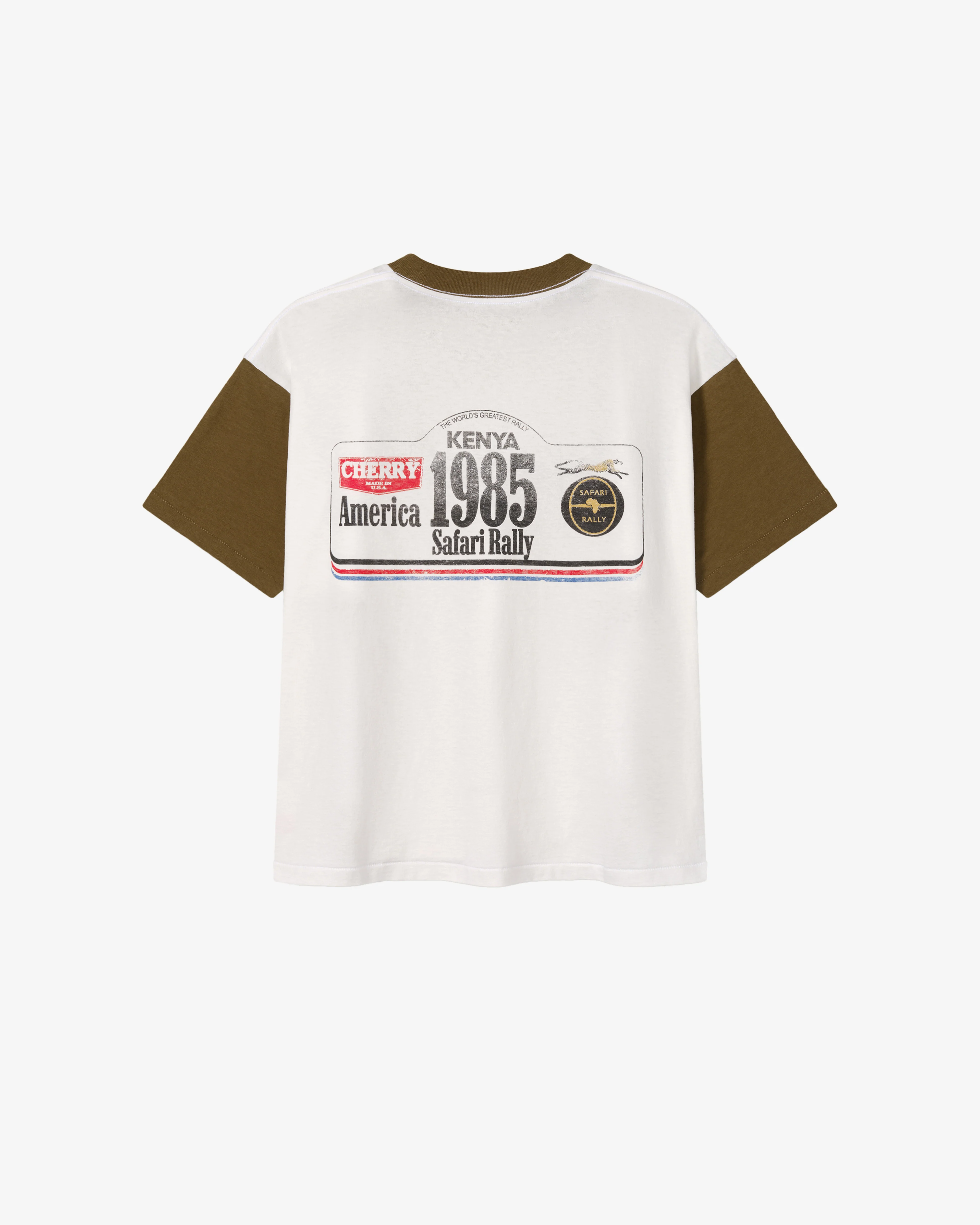 Cherry Los Angeles - Men's Safari Boxy Ringer Tee - (Chocolate)