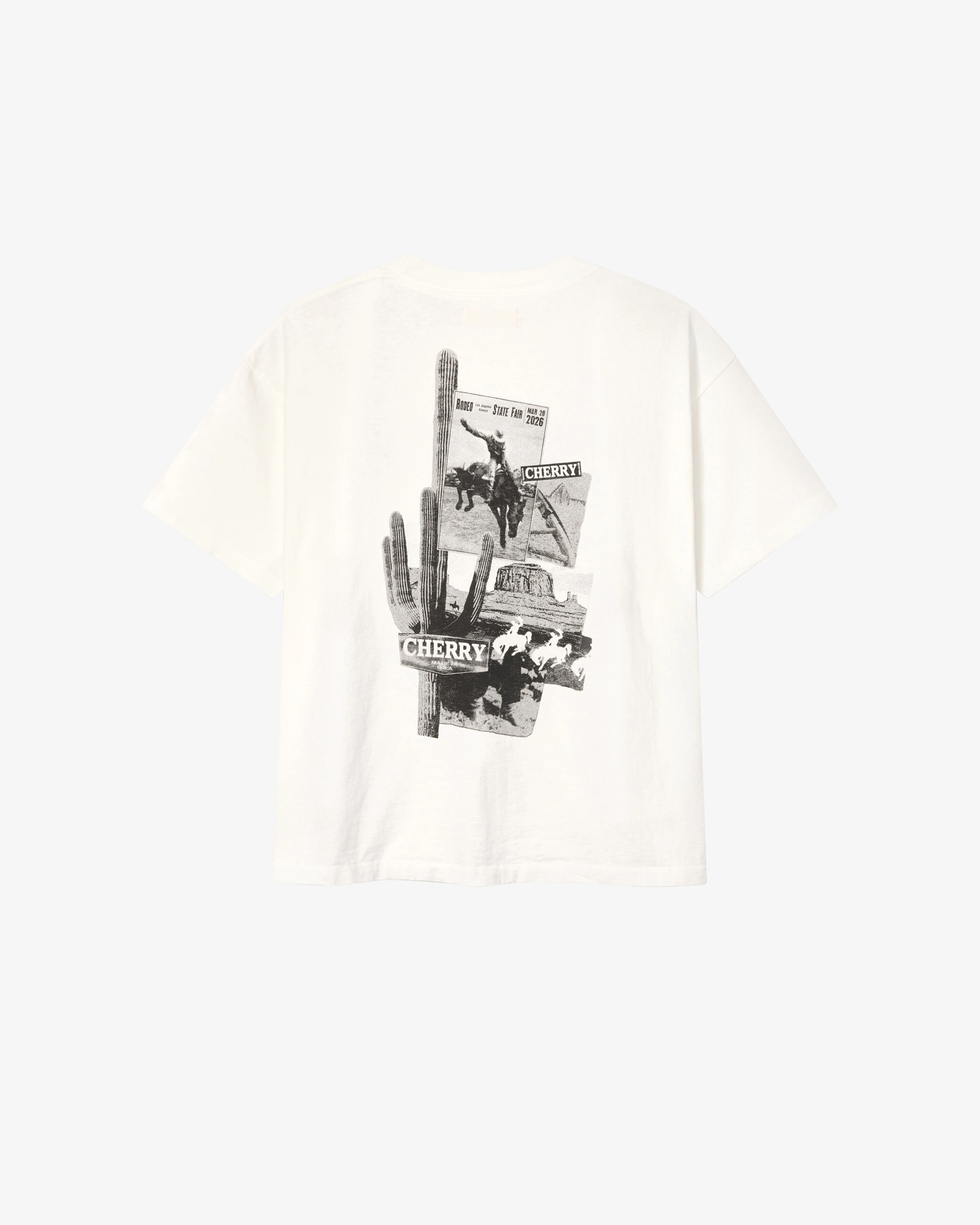 Cherry Los Angeles - Men's Desert Boxy T-Shirt - (Vintage White) view 2, Click to Zoom in
