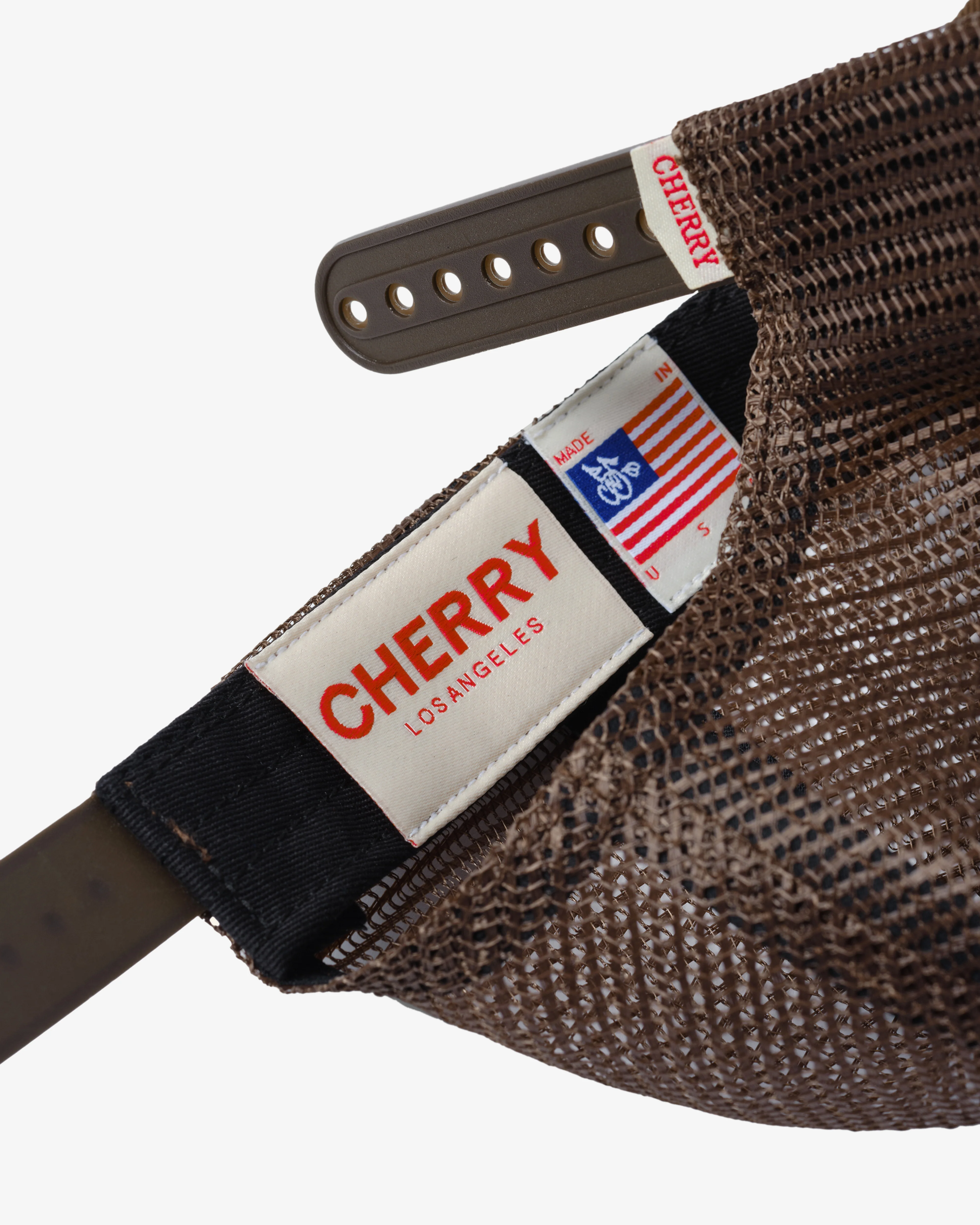 Cherry Los Angeles - Men's Mesh 5 Panel Trucker - (Brown)