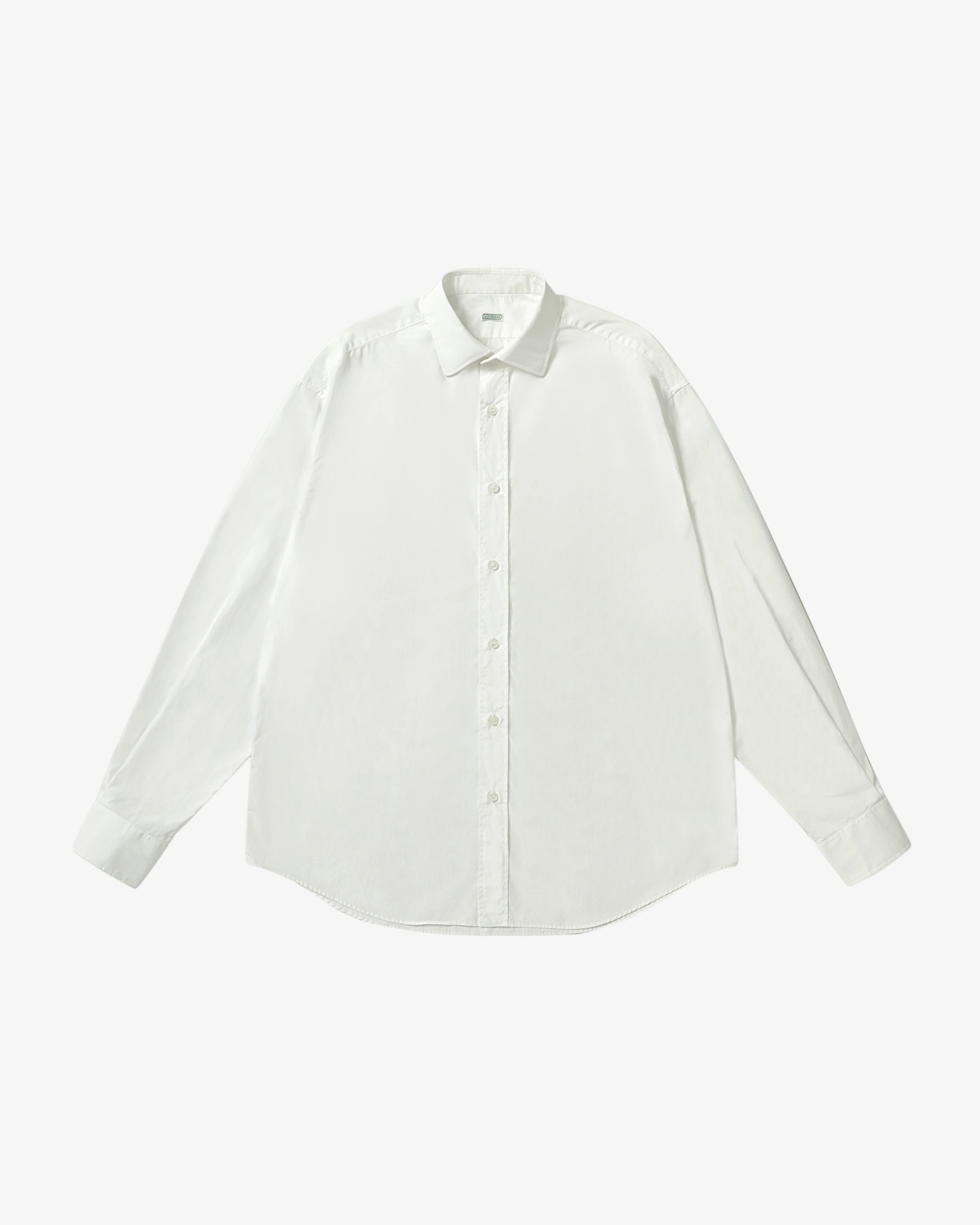 A.Presse - Men's Spread Collar Shirt - (White)