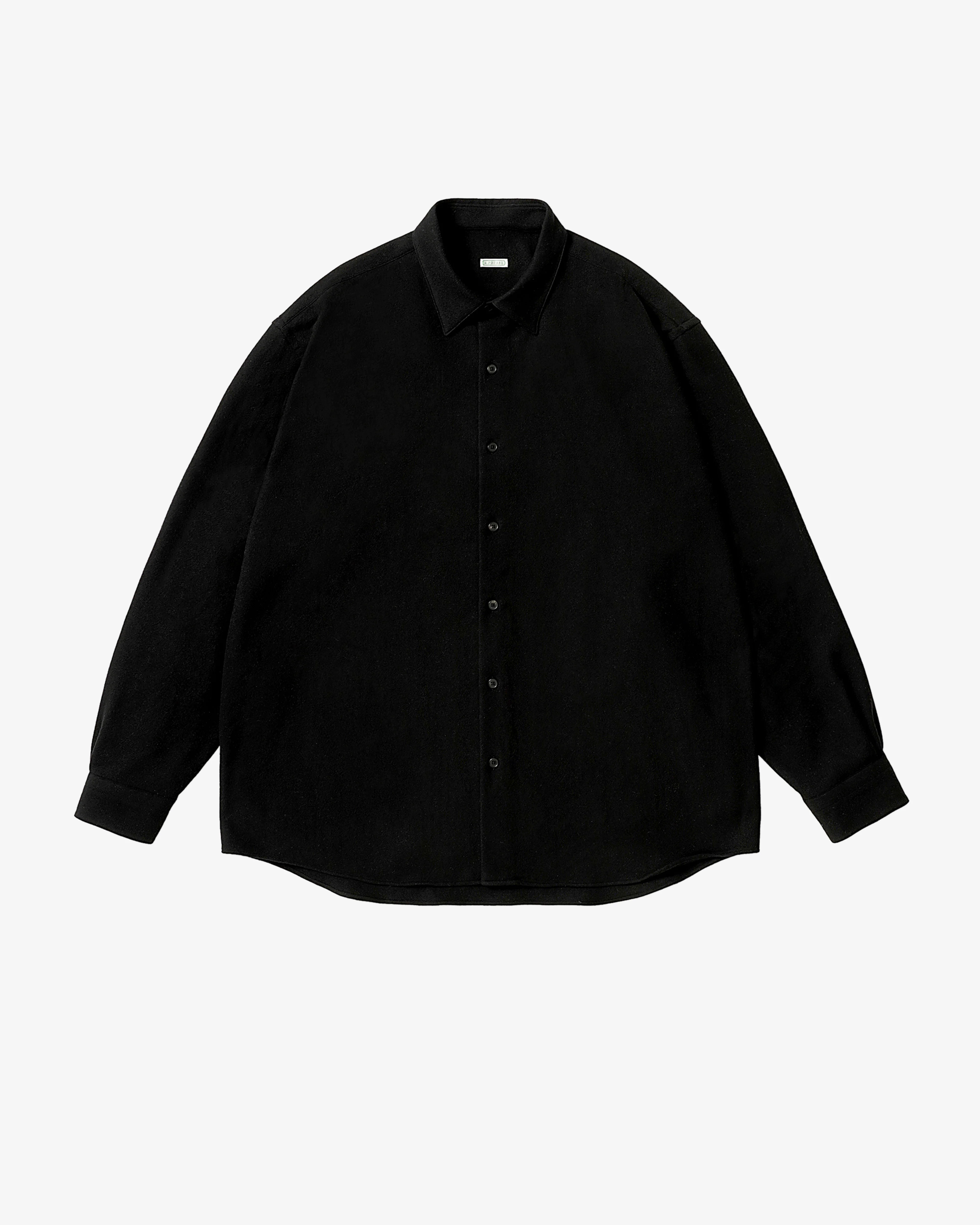 A.Presse - Men's Regular Collar Shirt - (Black)