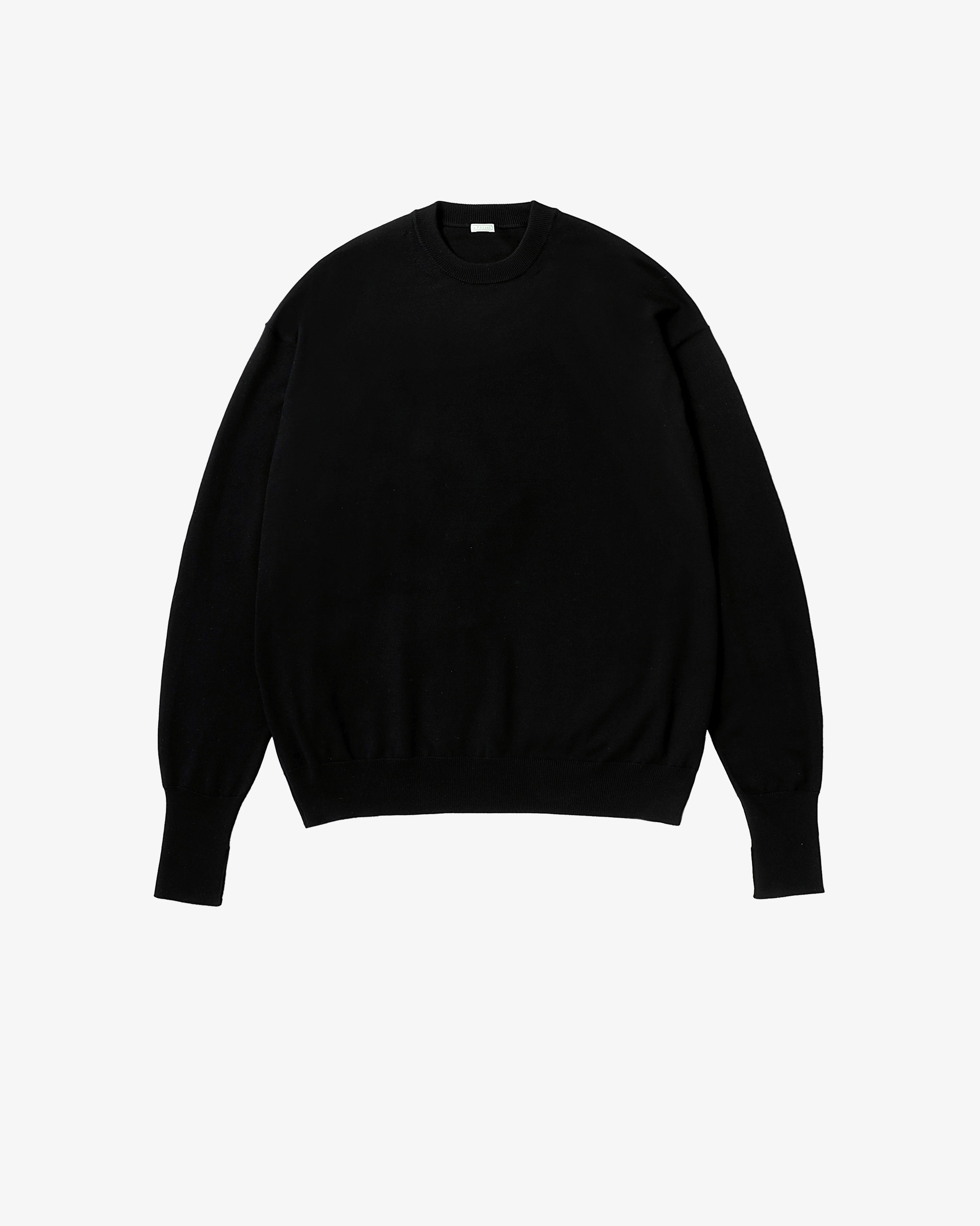A.Presse - Men's Knit Crewneck Sweater - (Black)