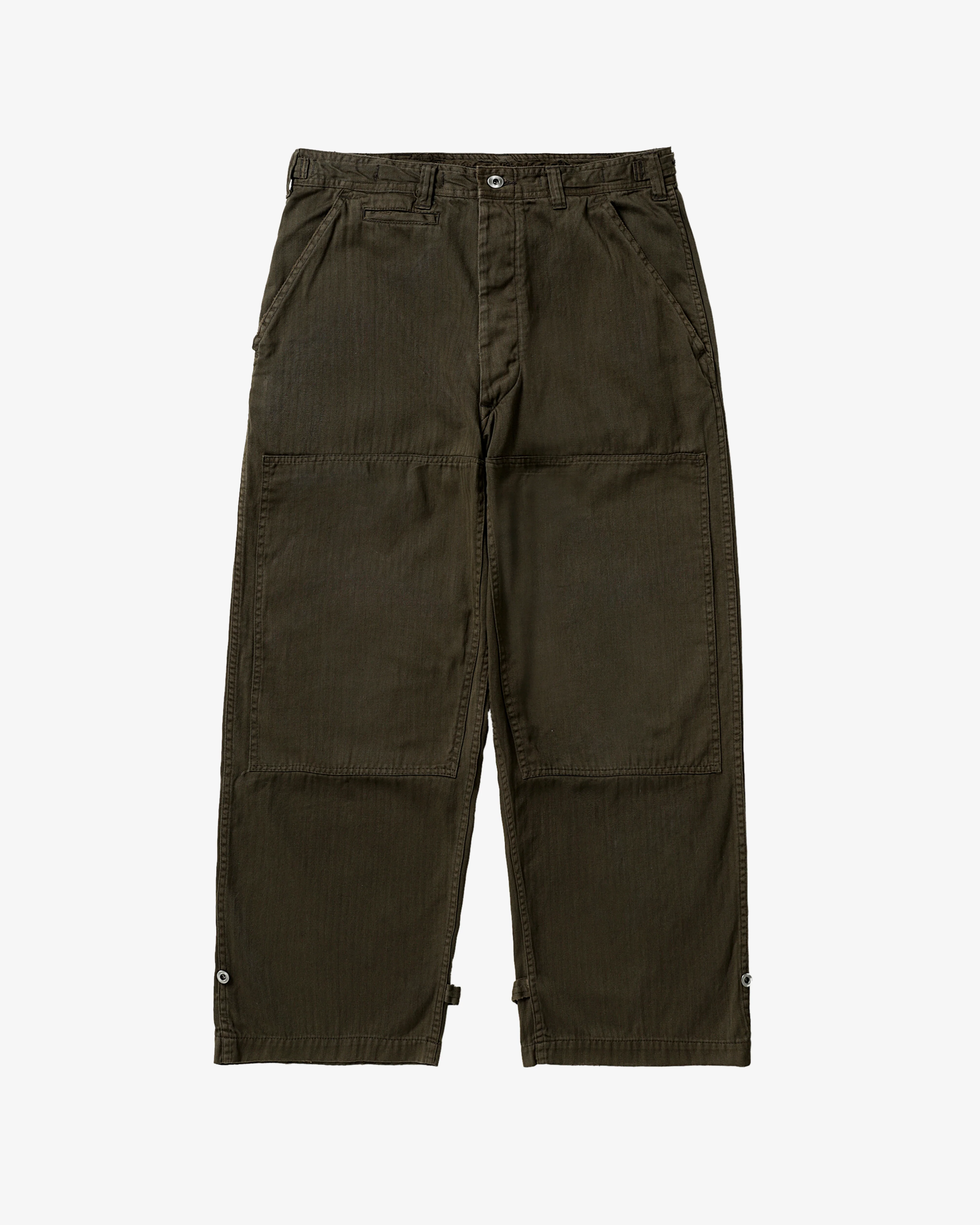 A.Presse - Men's Military Double Knee Trousers - (Olive)