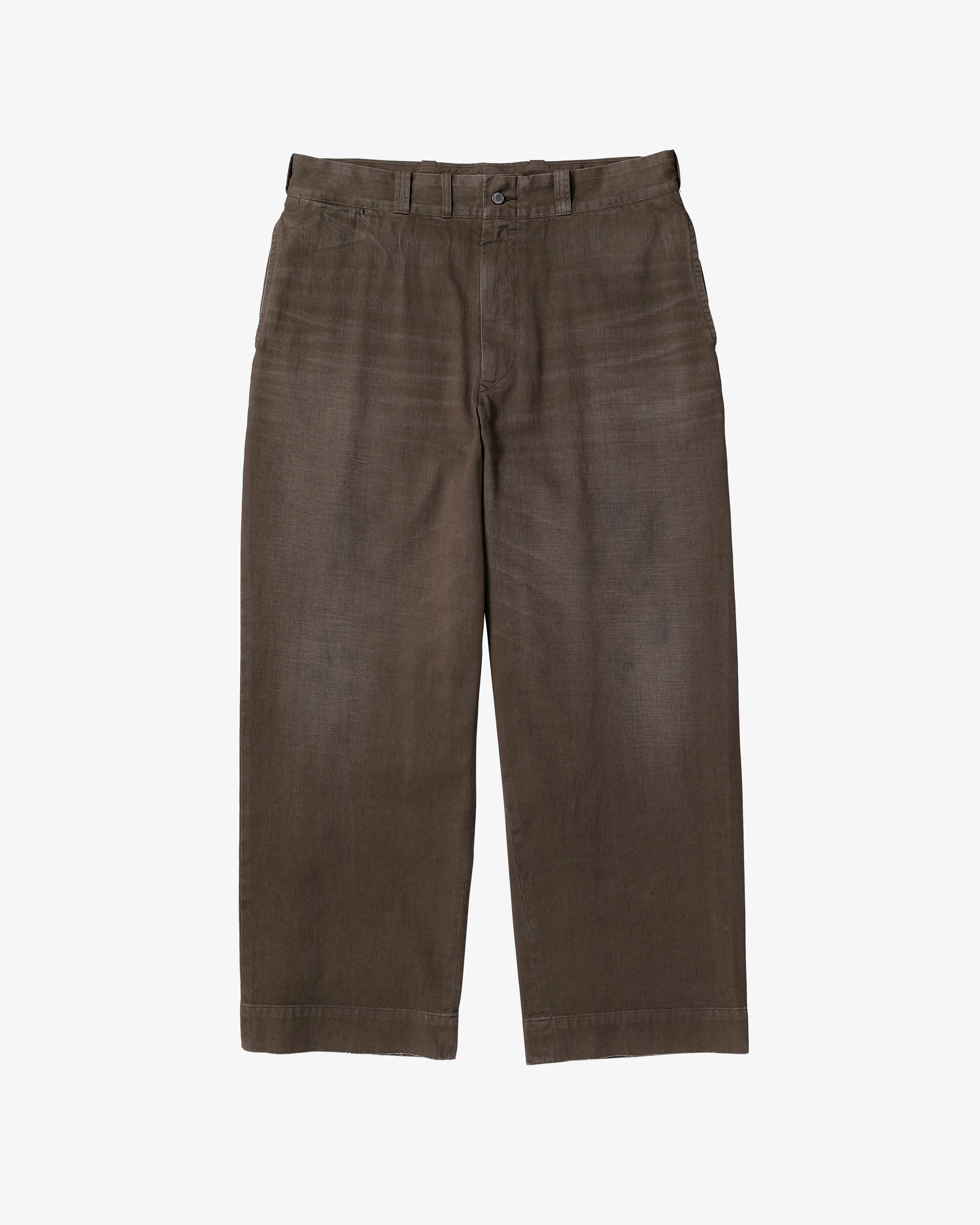 A.Presse - Men's Vintage Twill Work Pants - (Brown)