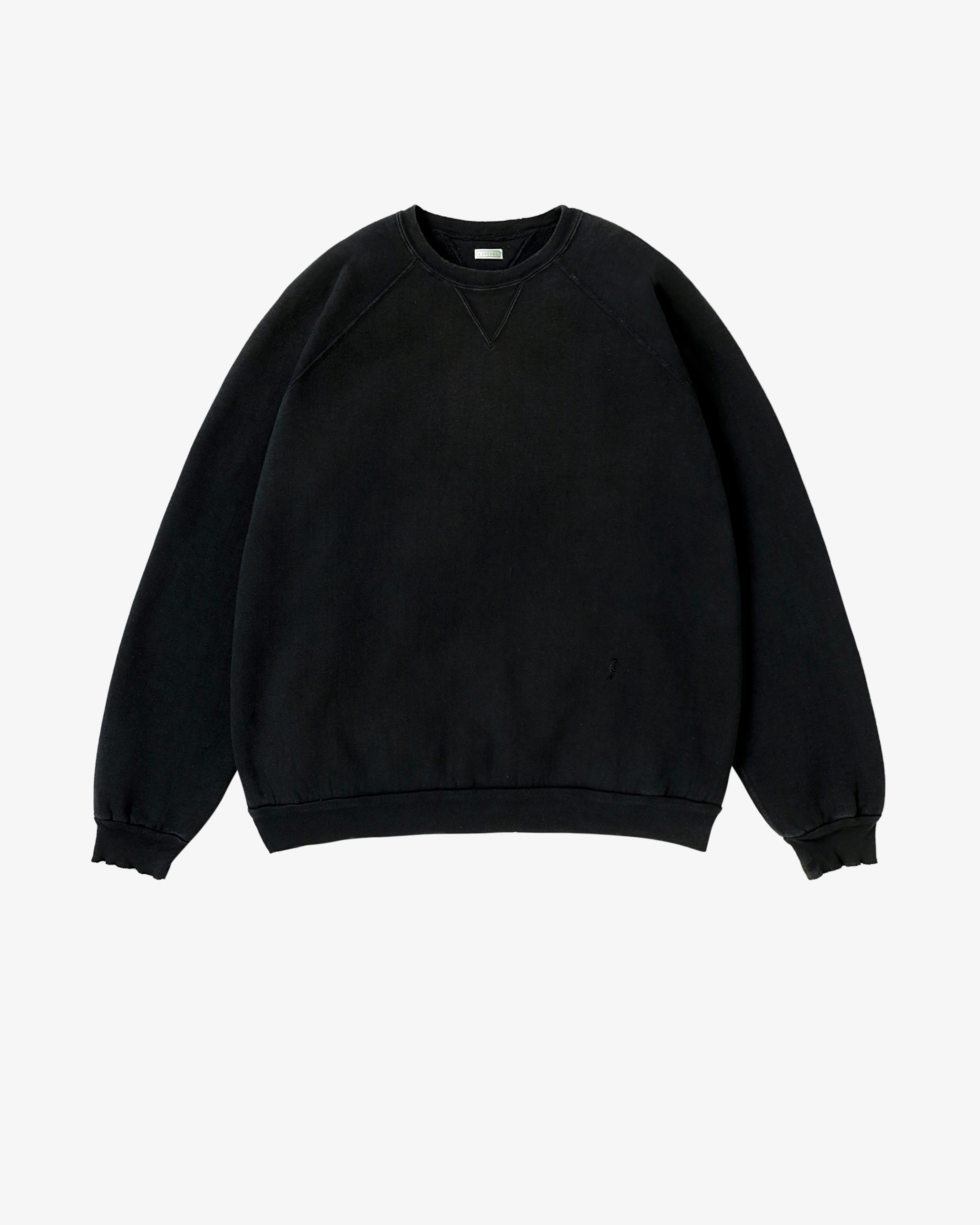 A.Presse - Men's Vintage Double V Sweatshirt - (Black)