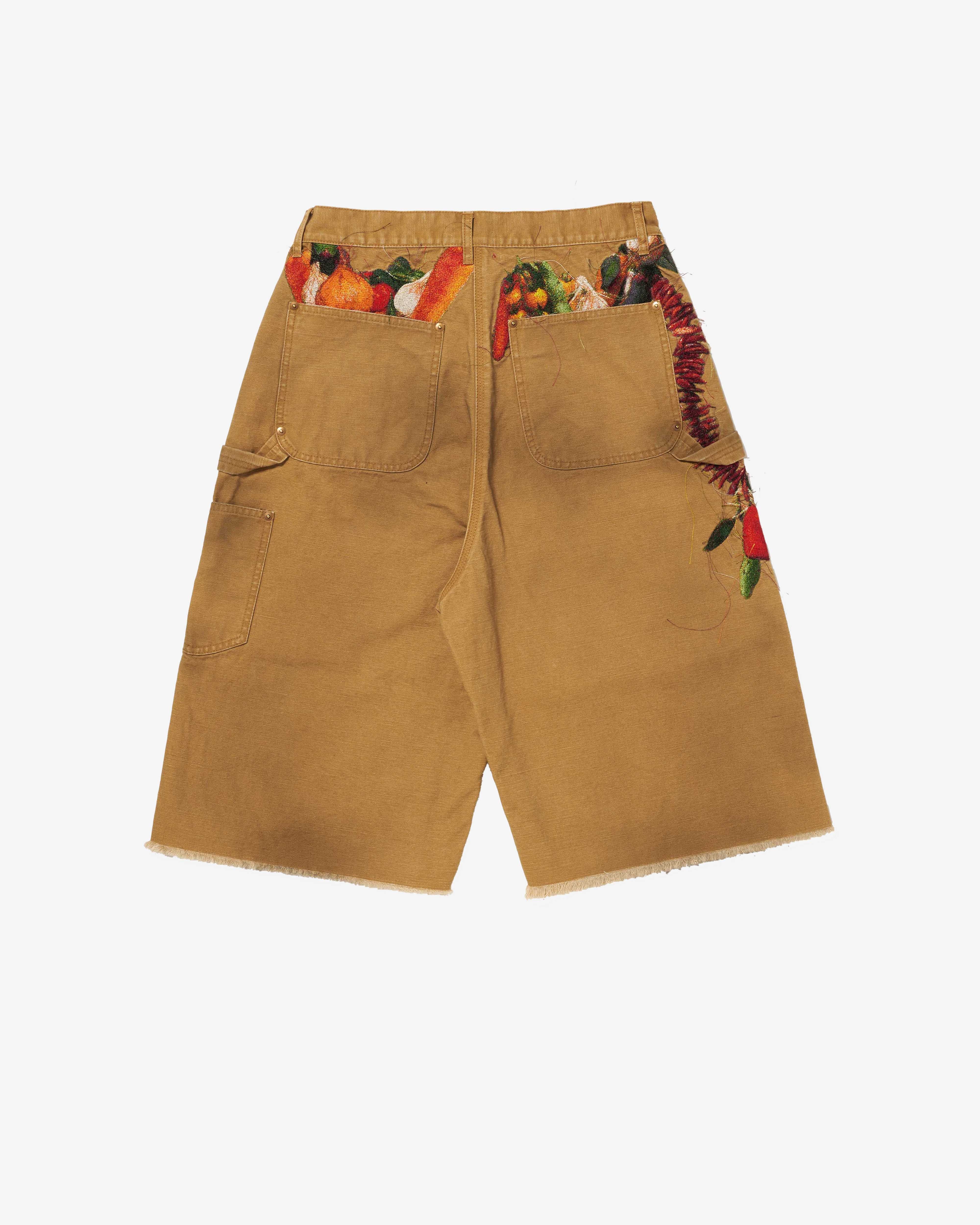 Doublet - Men's Vegetable Embroidery Shorts - (Beige)