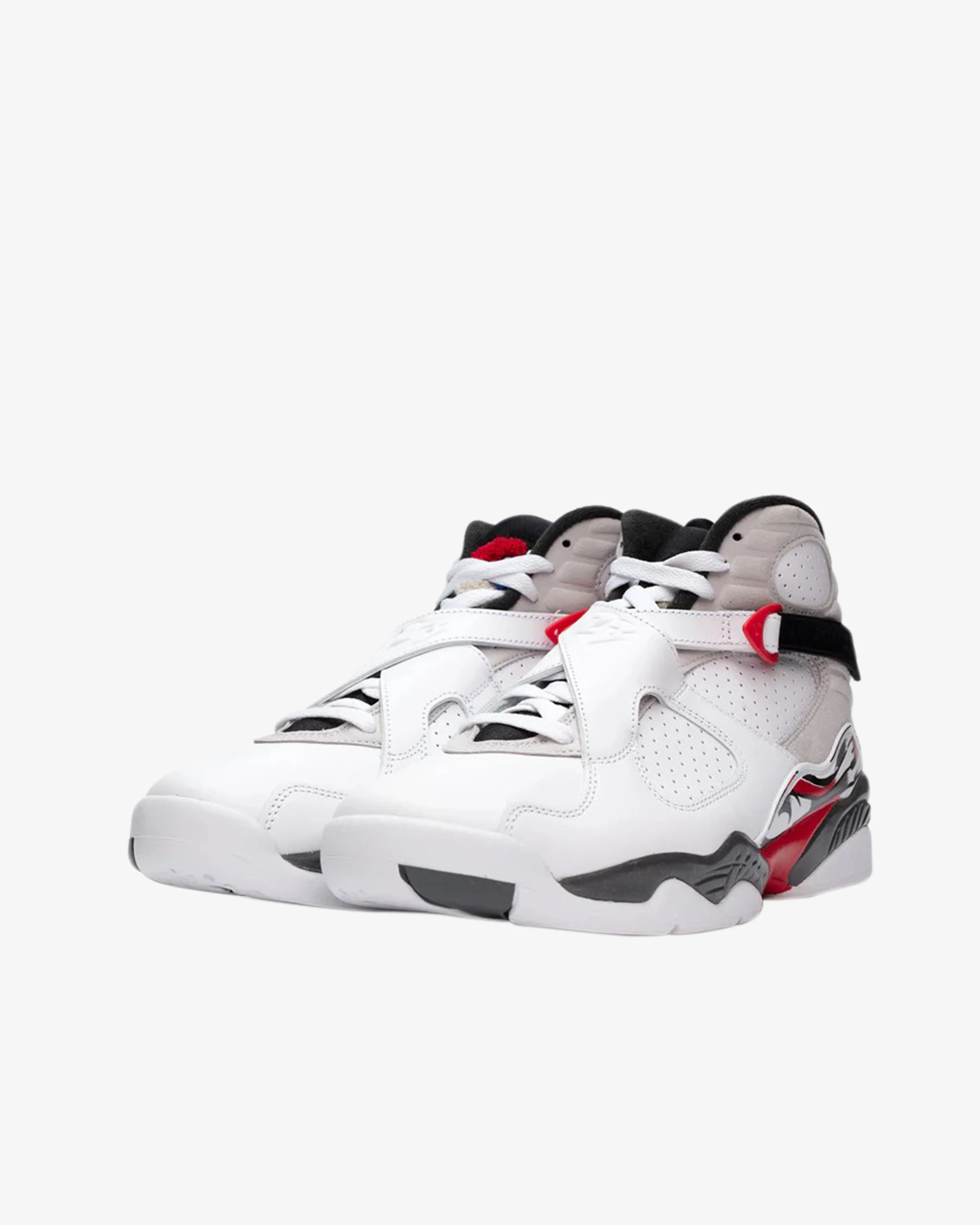 Nike - Men's Air Jordan 8 Retro Sneakers - (White/Black/Red)