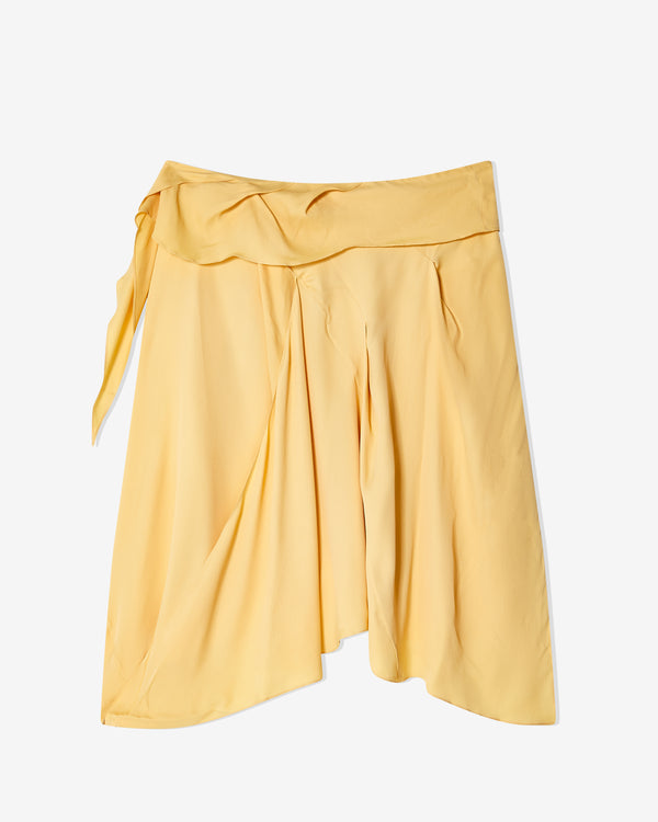 Kiko Kostadinov - Women
s Kukri Draped Skirt - (Pale Yellow)