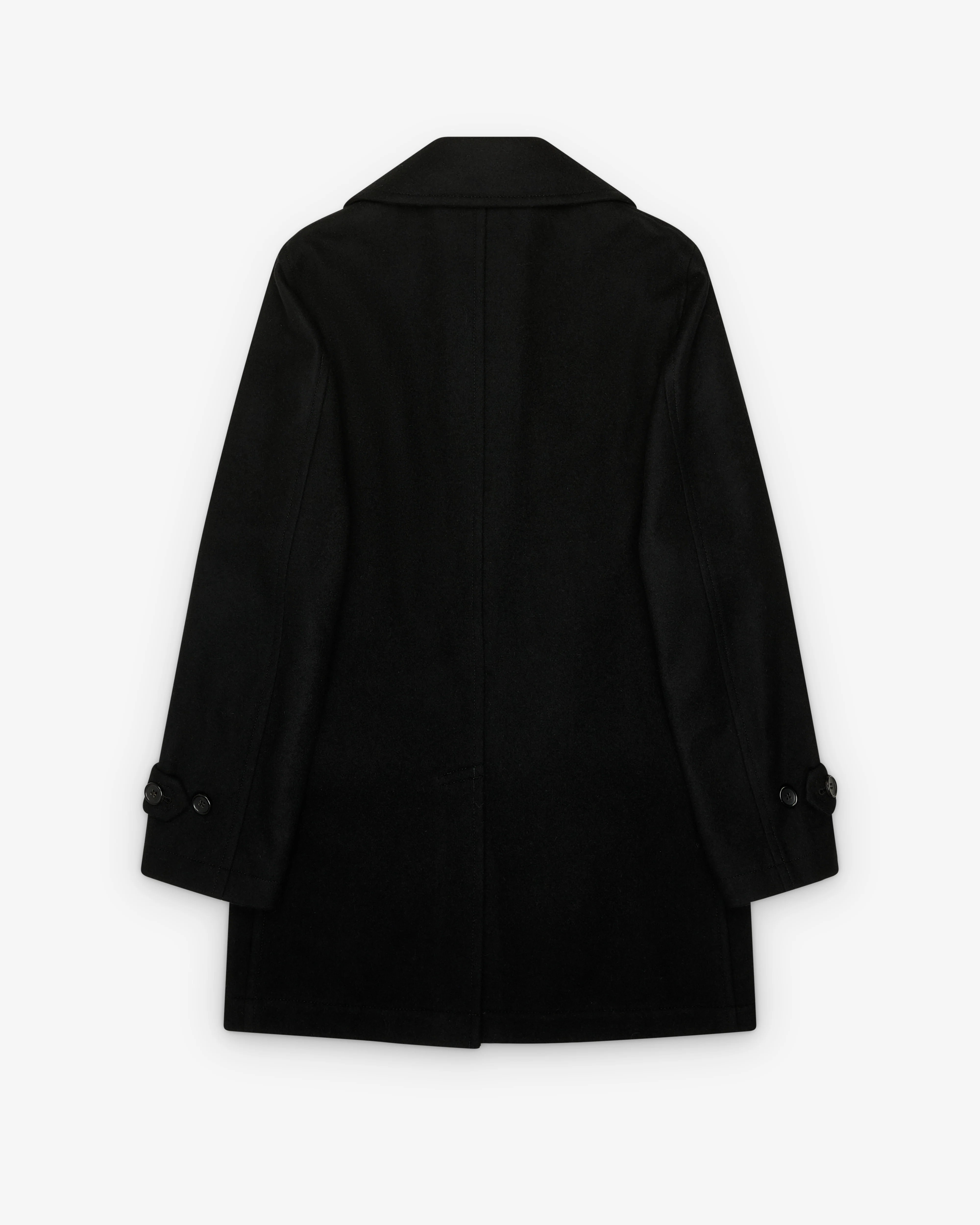 Black Comme des Garçons - Wool Double Breasted Split Coat - (Black)