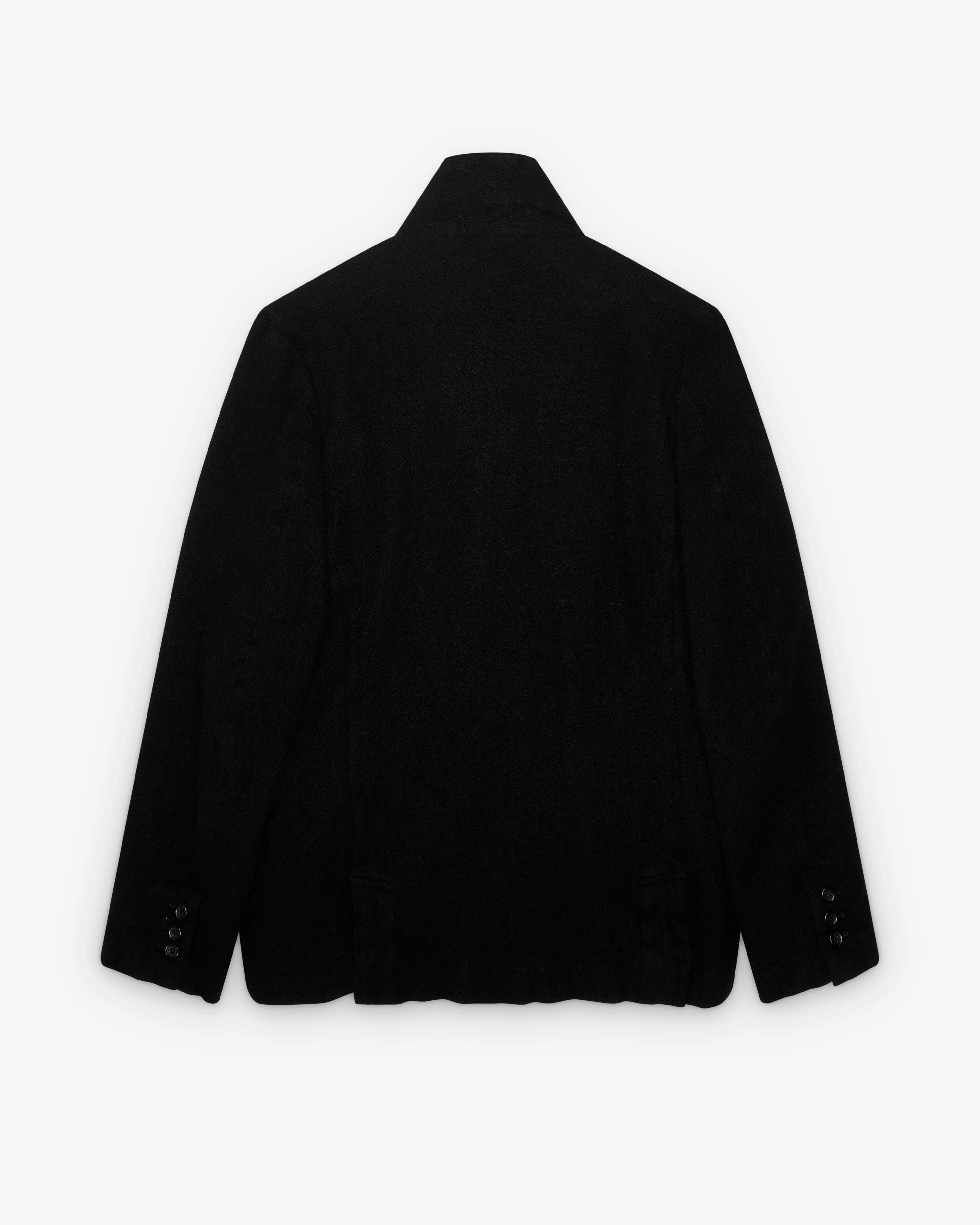 Black Comme des Garçons - Asymmetric Button Jacket - (Black)