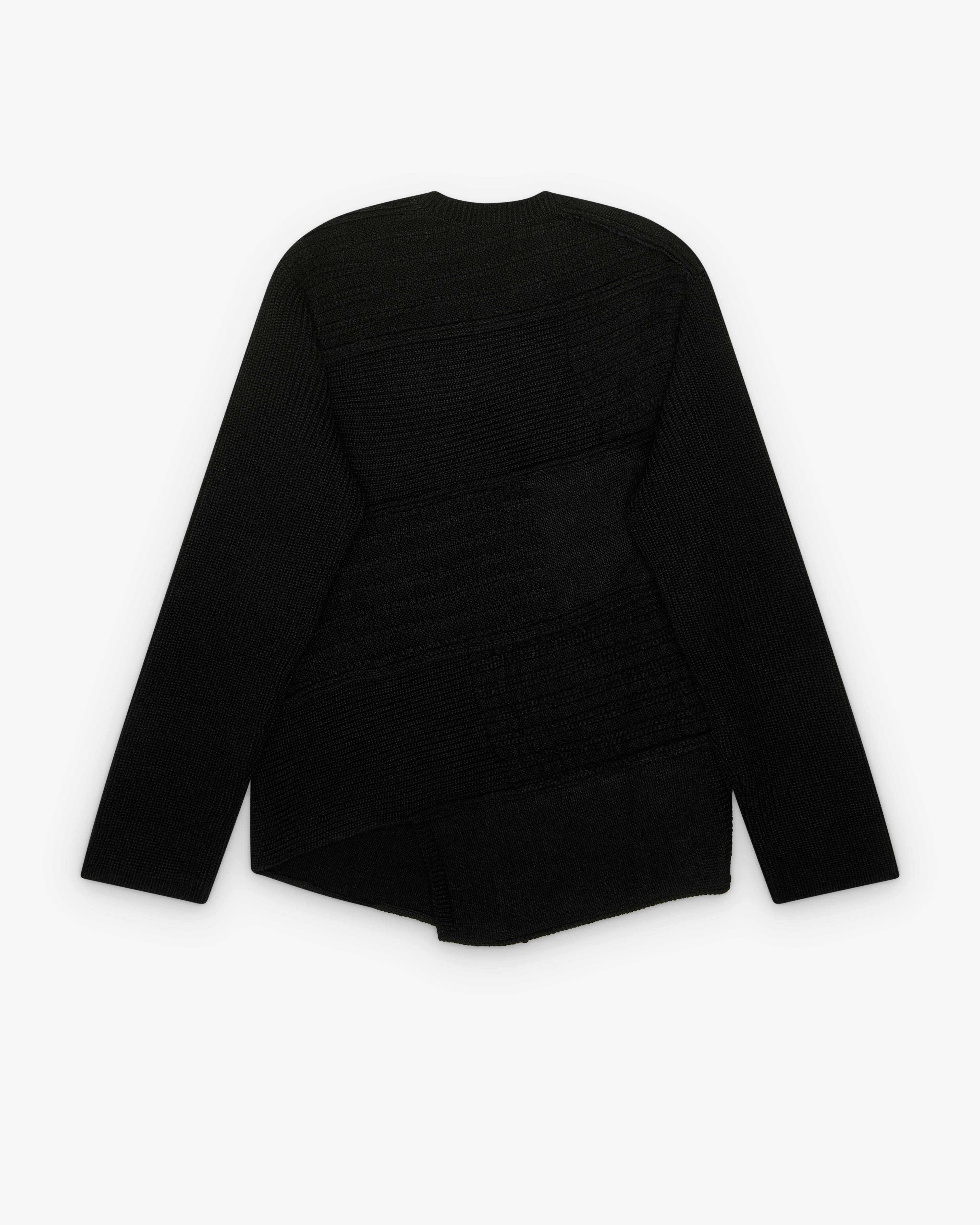Black Comme des Garçons - Contrast Knit Sweater - (Black)