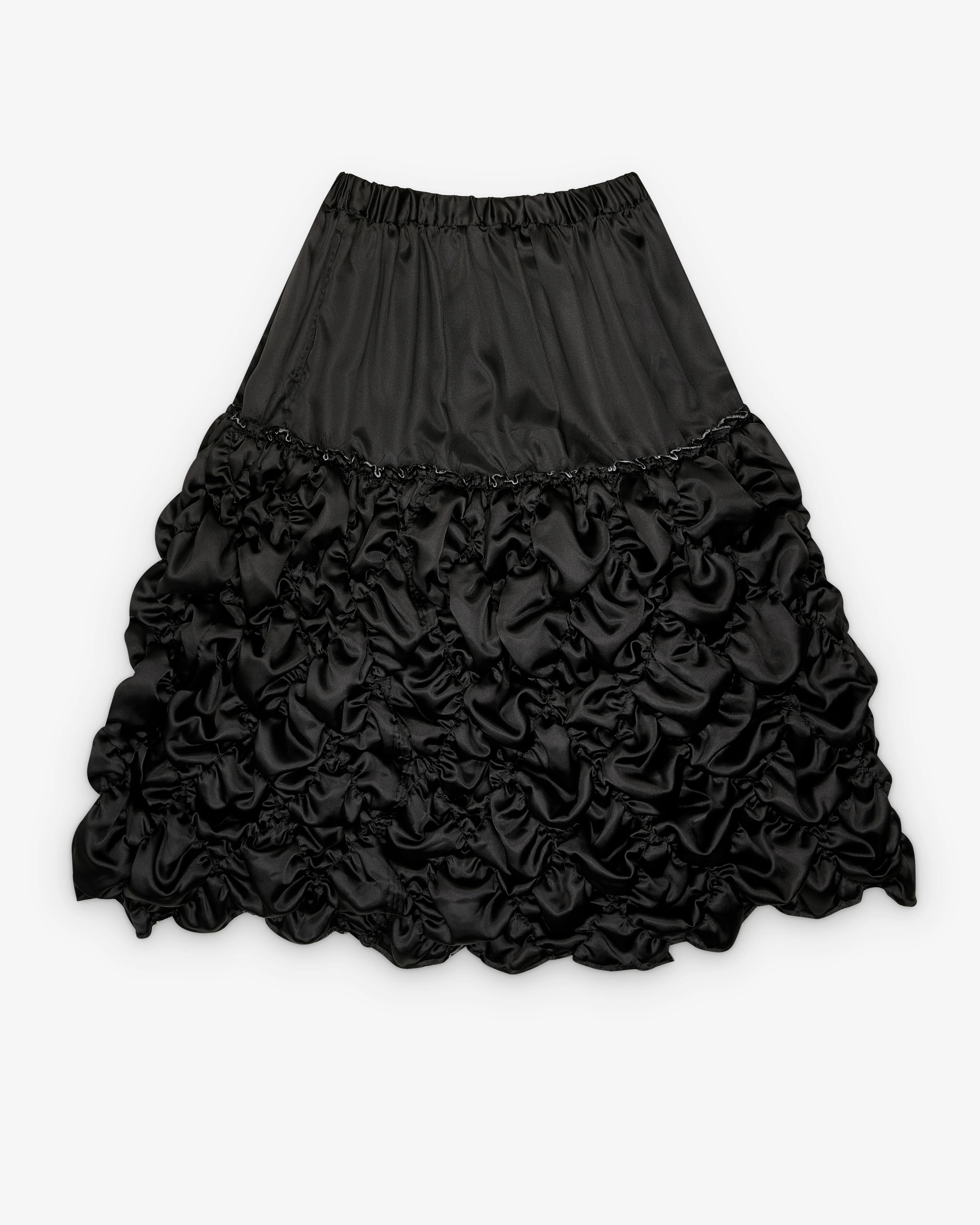 Black Comme des Garçons - Gathered Skirt - (Black)